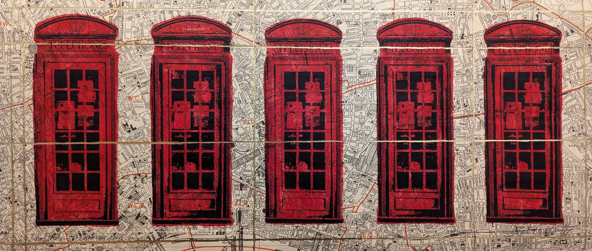 Angela Morris-Winmill, Telephone Boxes - K6, Red Ink