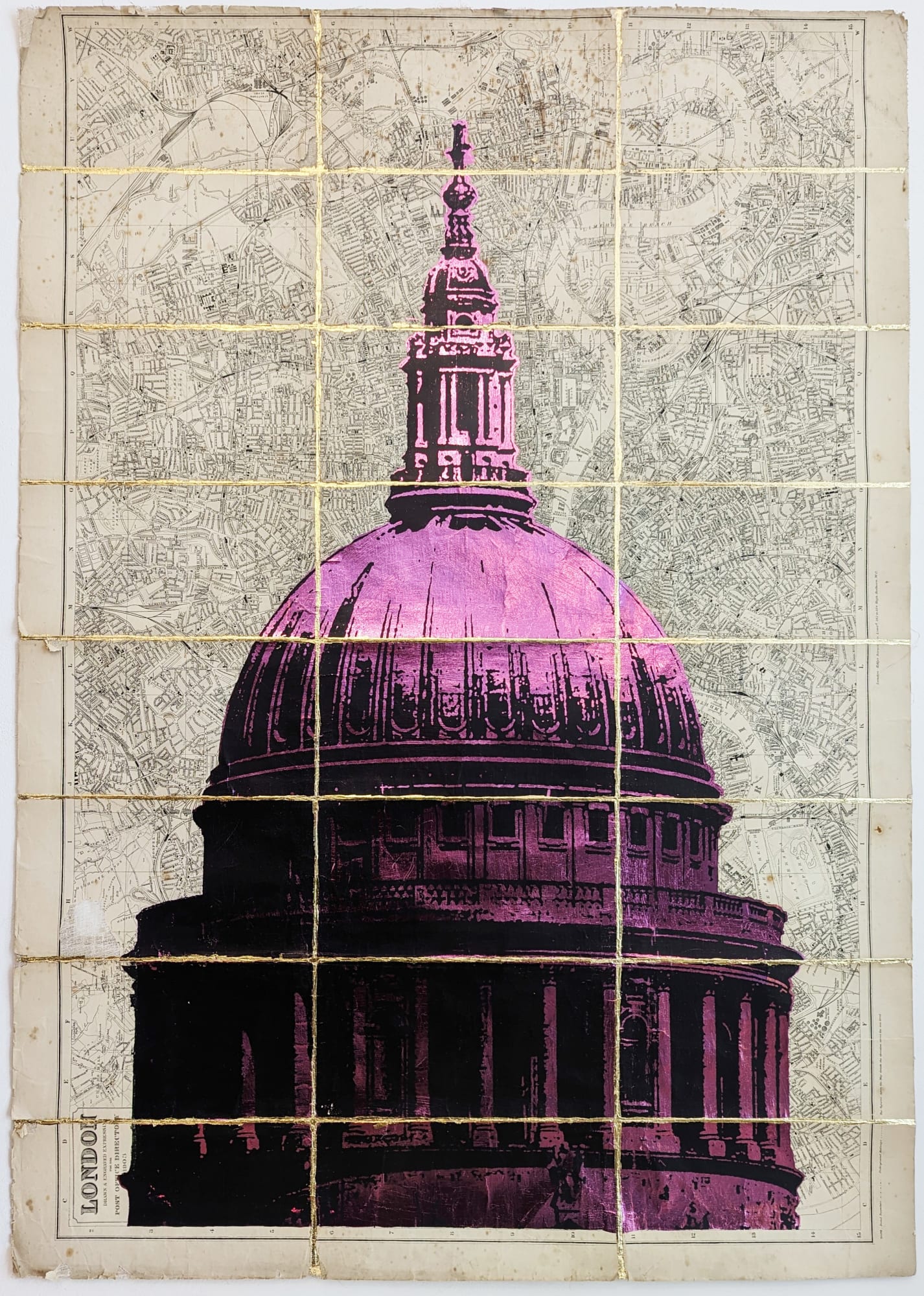 Angela Morris-Winmill, St Paul's - Pink Leaf, Unframed, 2023