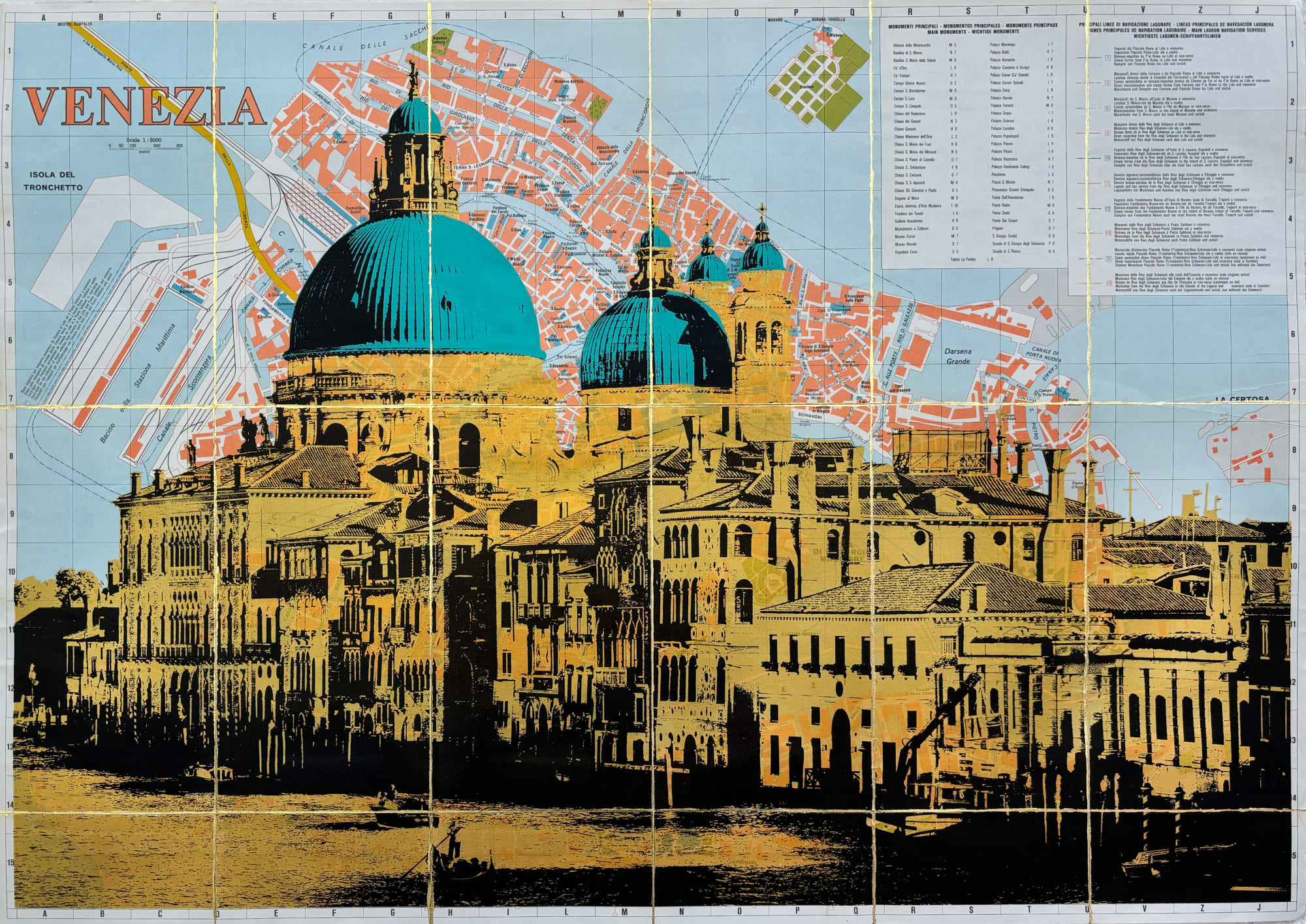 Angela Morris-Winmill, Santa Maria delle Salute Cathedral - Tiffany & Gold Ink