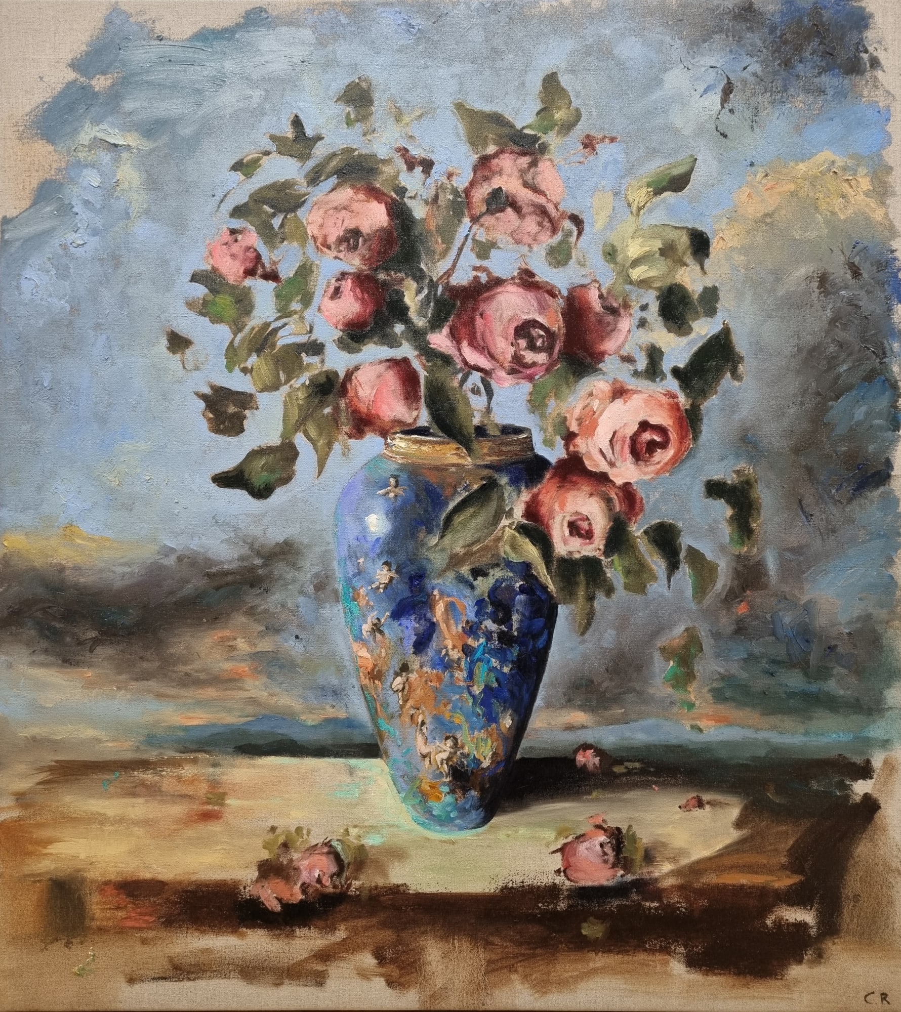 Chris Rivers, Flowers with Vase - Last of my Kind, 2021