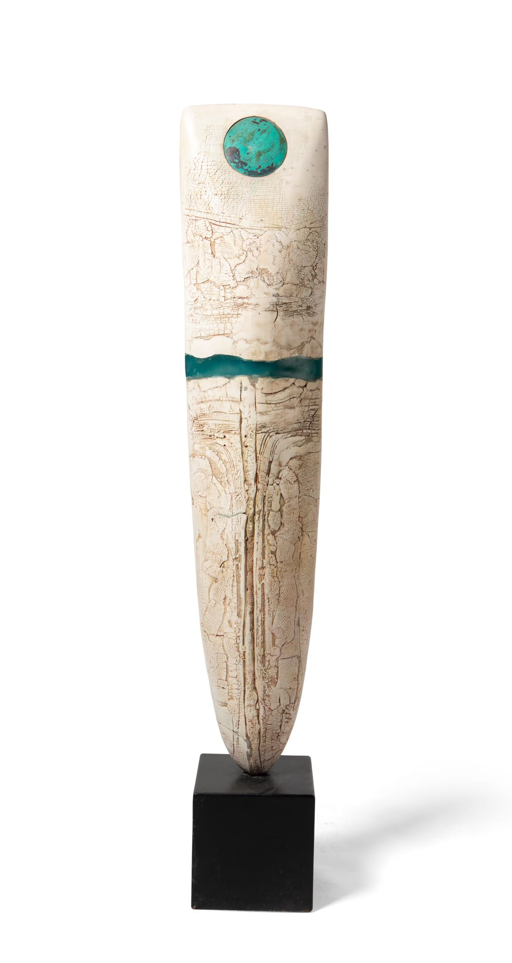 Peter Hayes, Standing Stone with Blue Disc and Wave