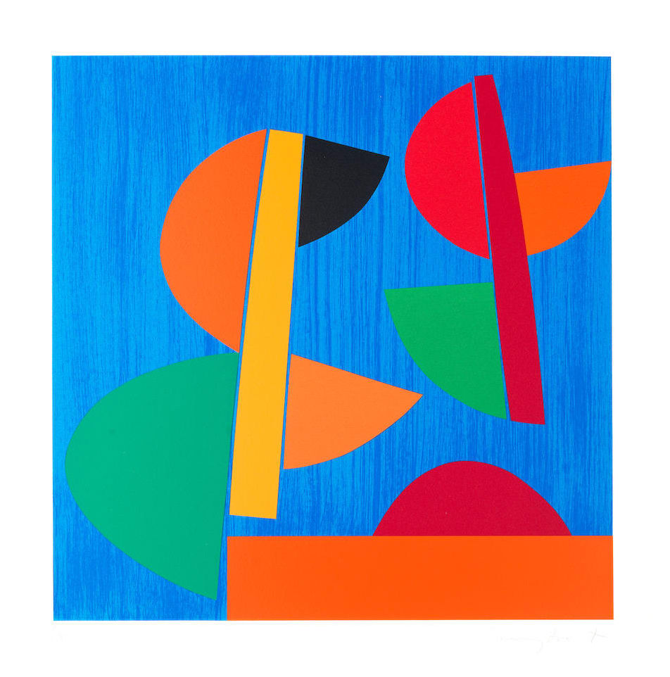 Terry Frost RA, Swing Red Newlyn (Kemp 183), 1998