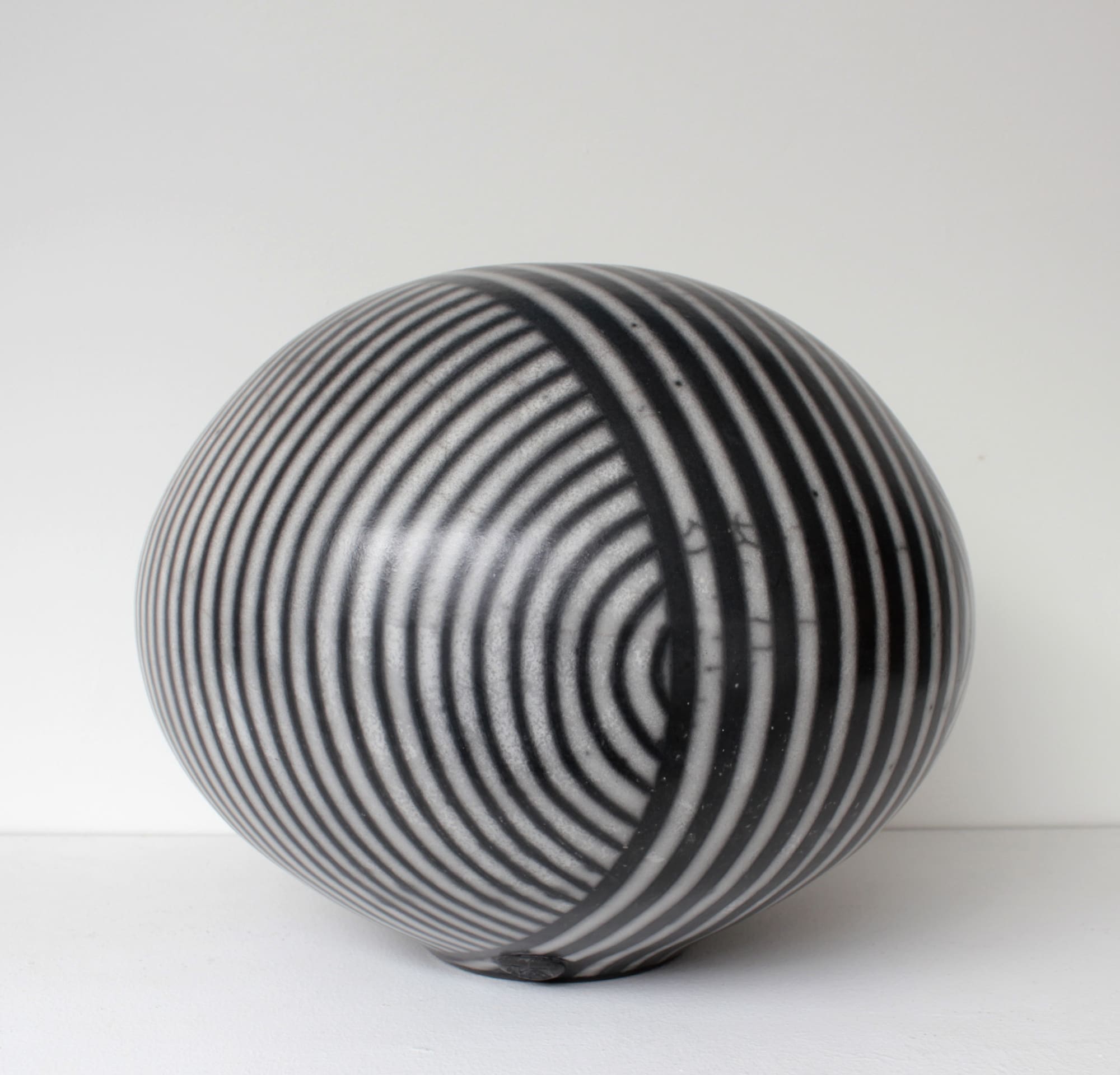 Tim Andrews, Large Black/White Banded Resist 'Humbug', 2021