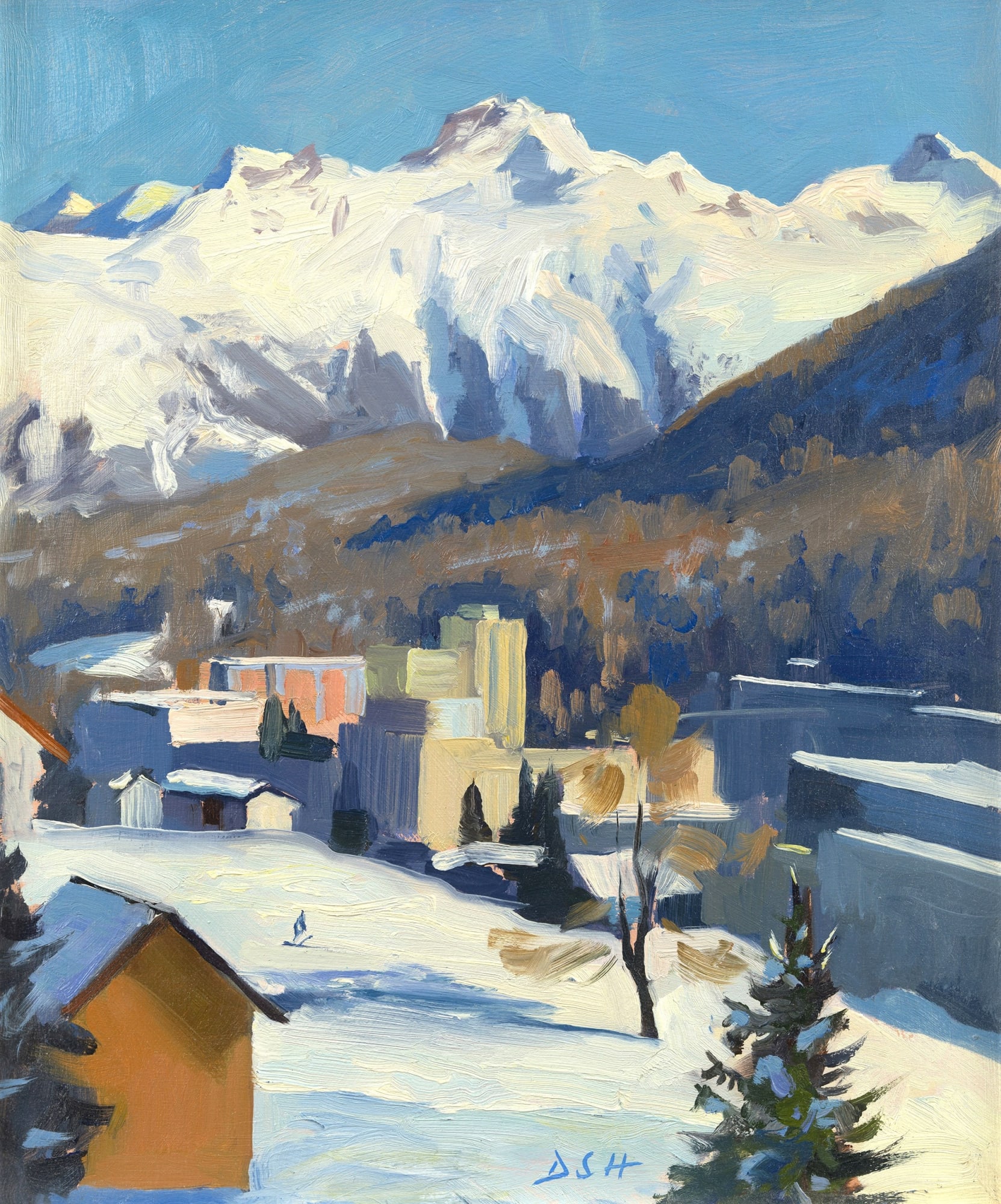 Daisy Sims Hilditch, 34. Cerulean skies, St Moritz