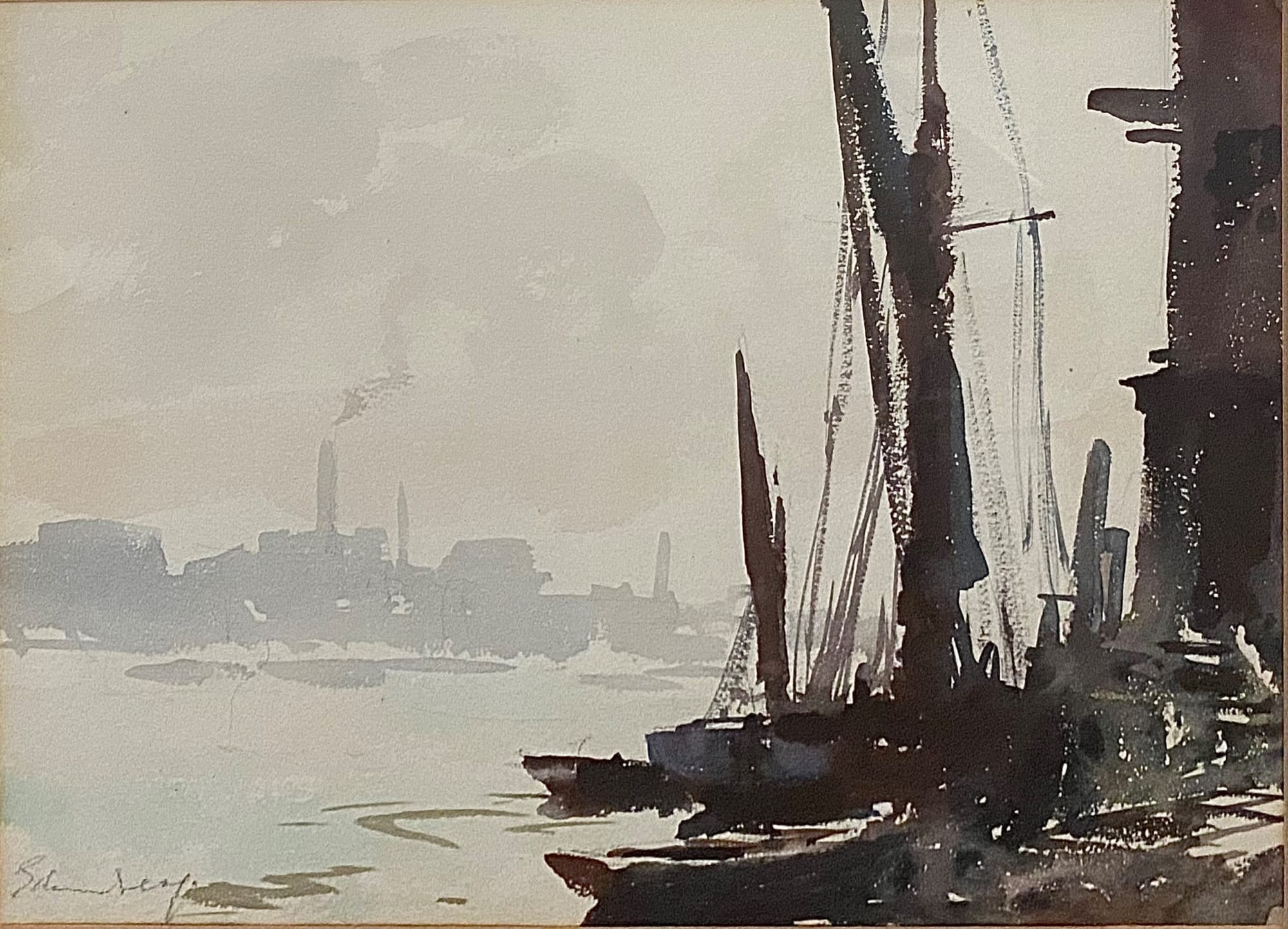 Edward Seago, London Riverside