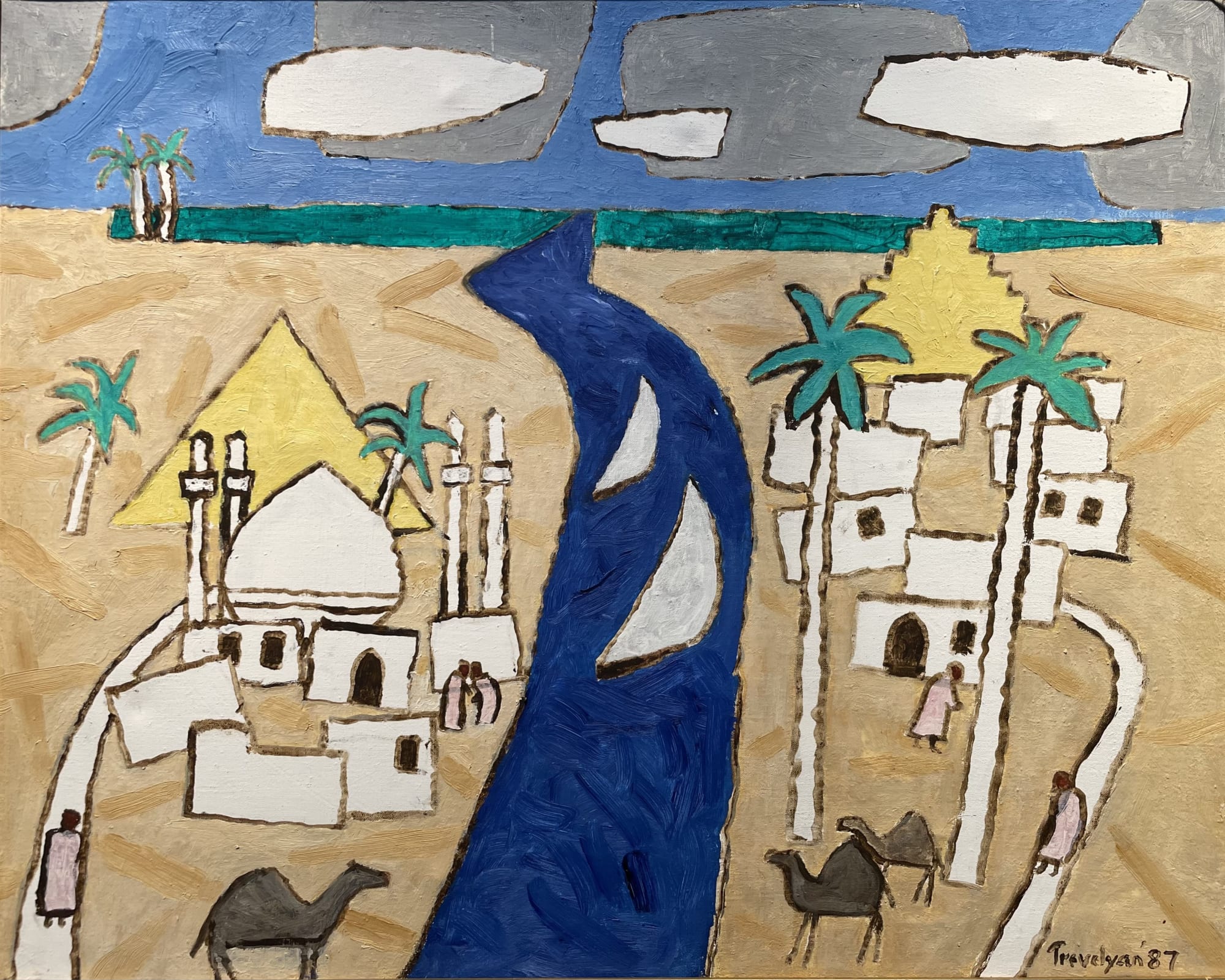 Julian Trevelyan, Untitled (Arabian Landscape), 1987