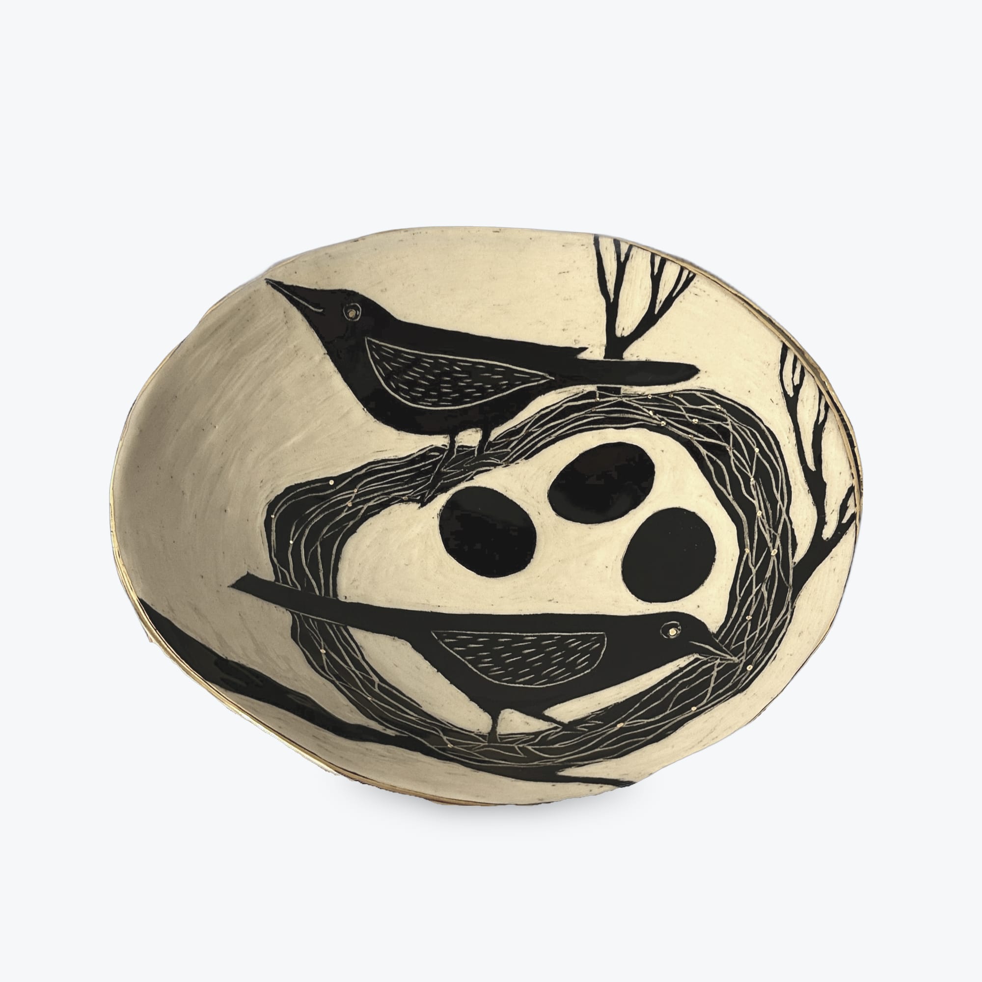 Bridget Brittain, Two Blackbirds Bowl, 2025