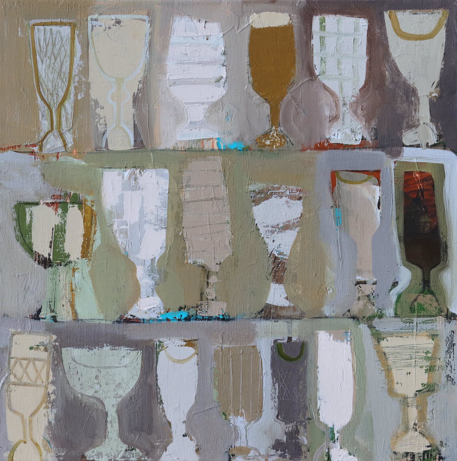 Sonia Barton, Glasses in the Cupboard, 2024