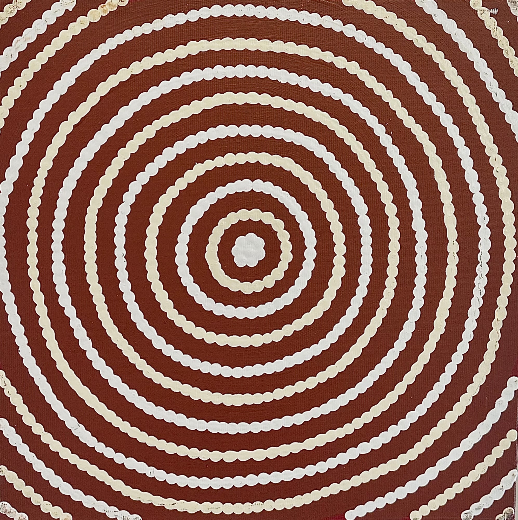 Aboriginal Art, Carol Nampijinpa Larry - Karnta Jukurrpa II (Women's Dreaming)