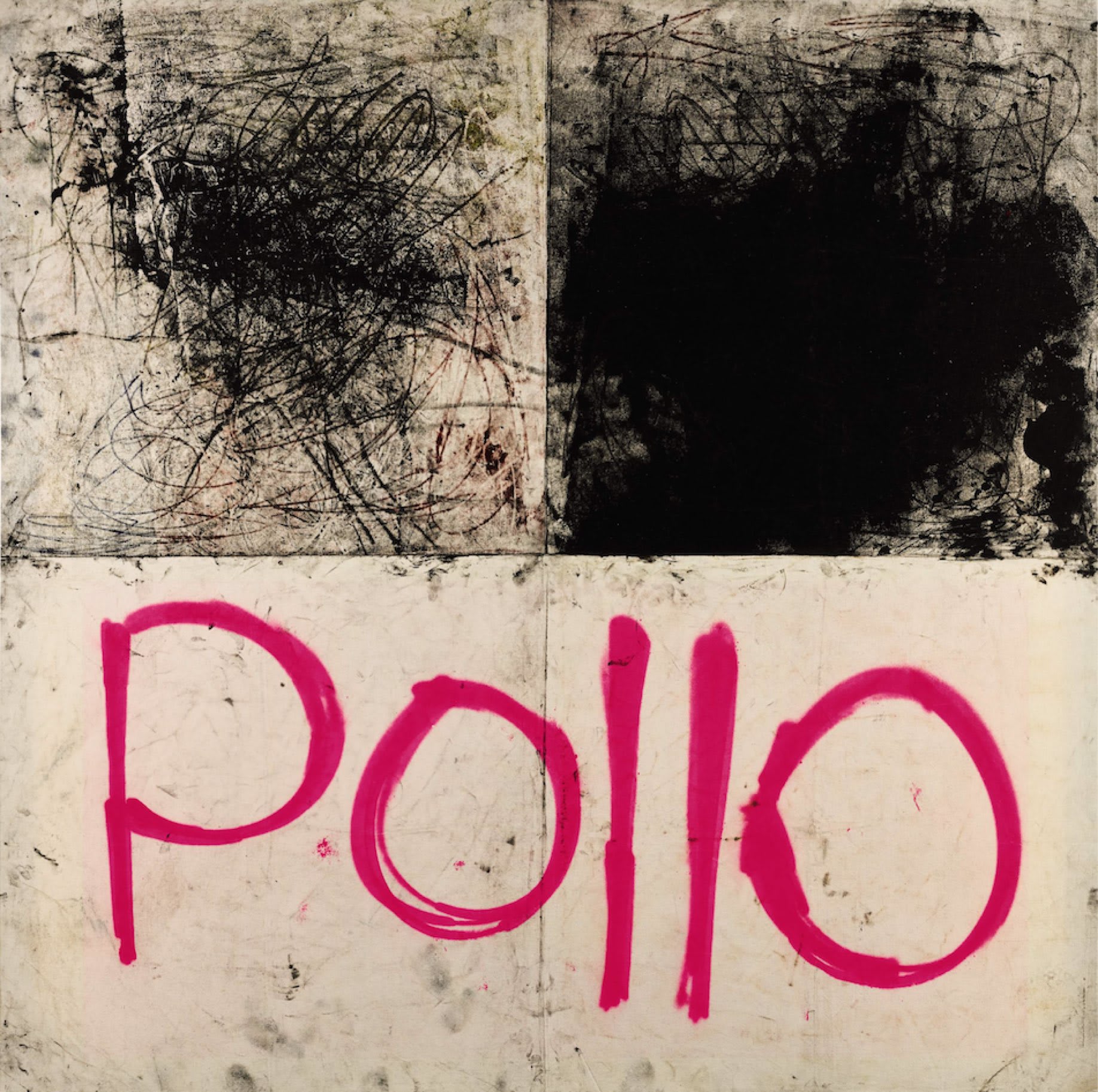 Oscar Murillo, Untitled (Drawing off the wall), 2011