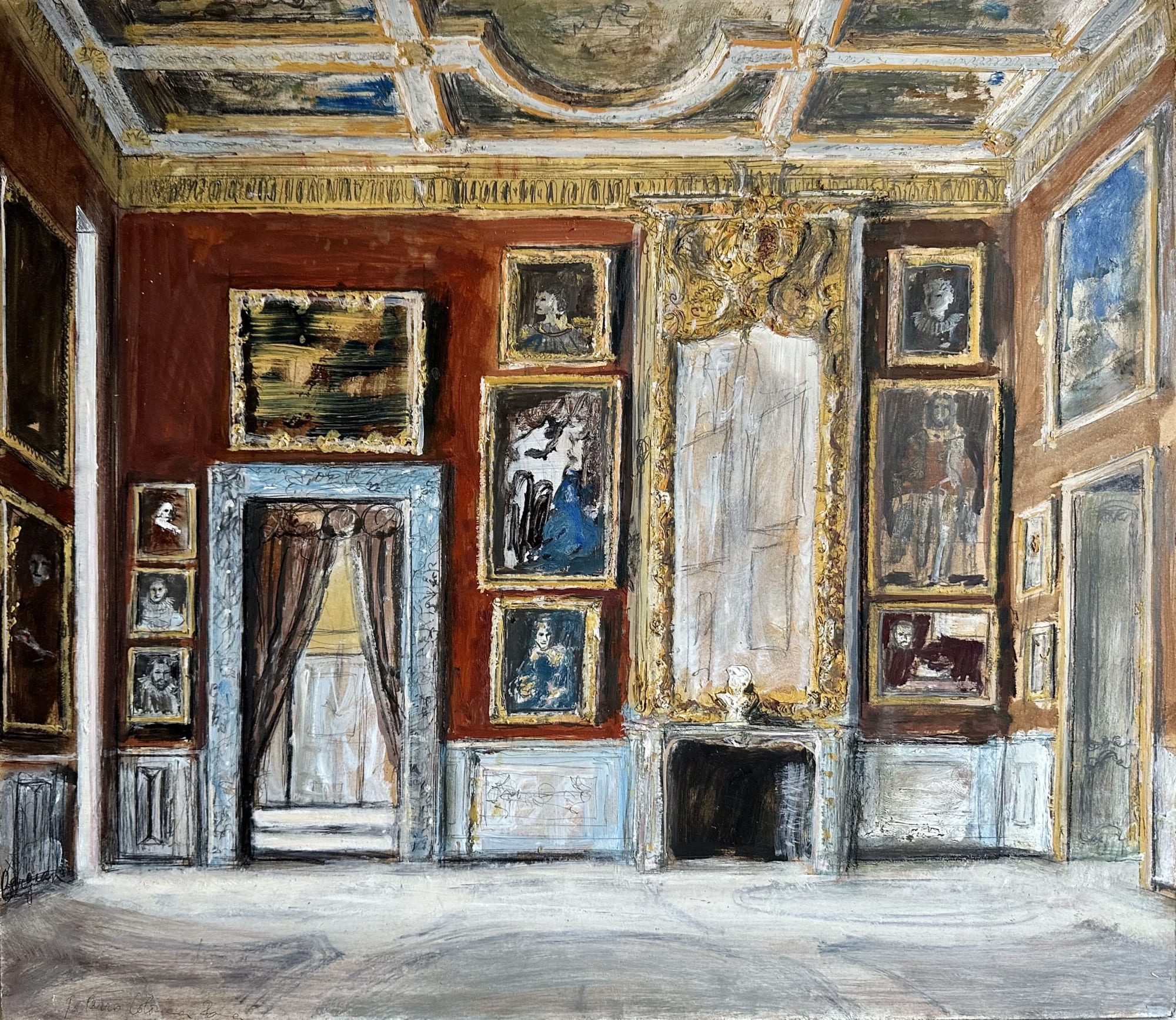 Pierre Bergian, Palazzo Colonna, Sala dell’Apoteosi di Martino V , 2023