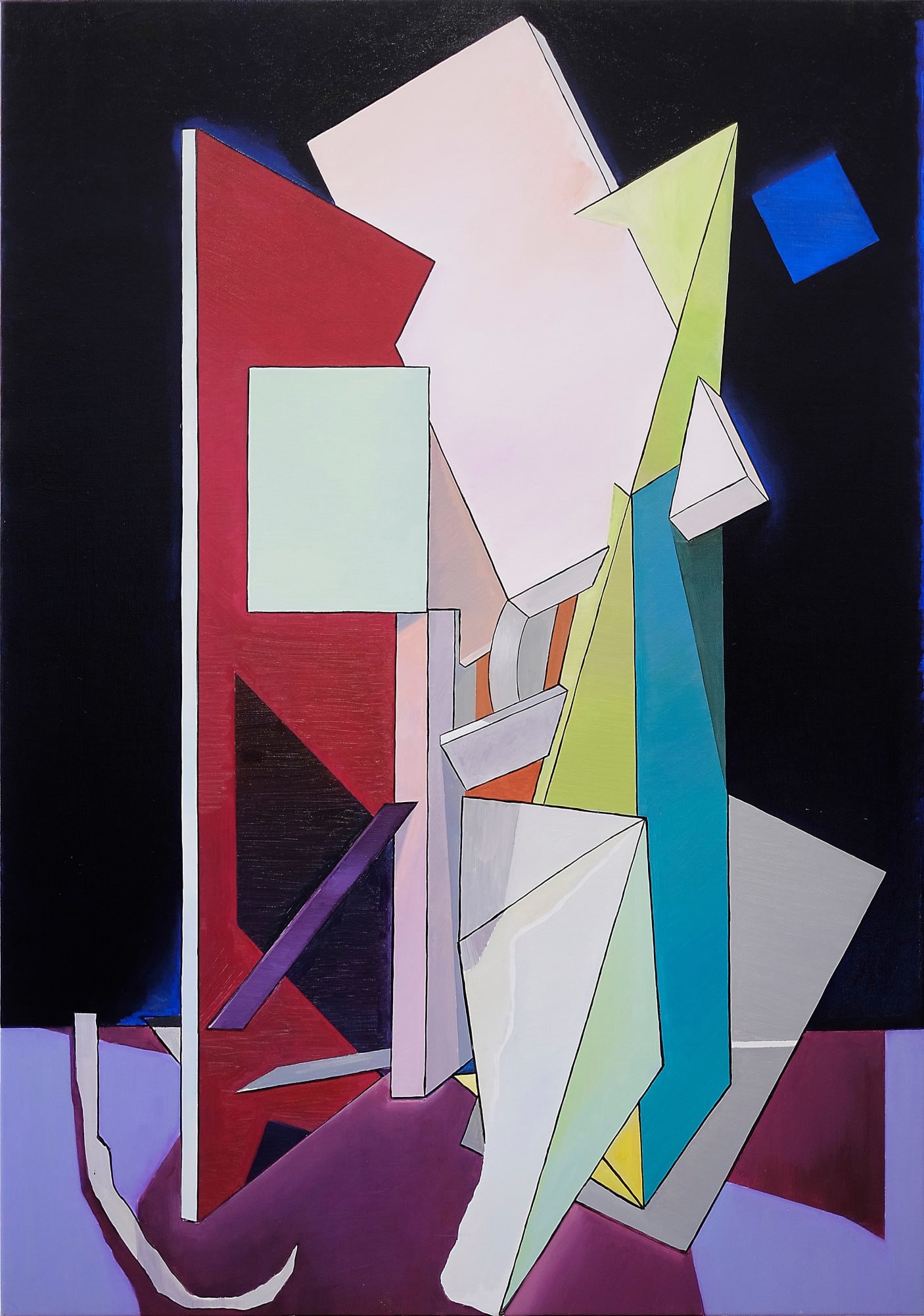 Genti Korini, Transition Blue-Red-Violet, 2022