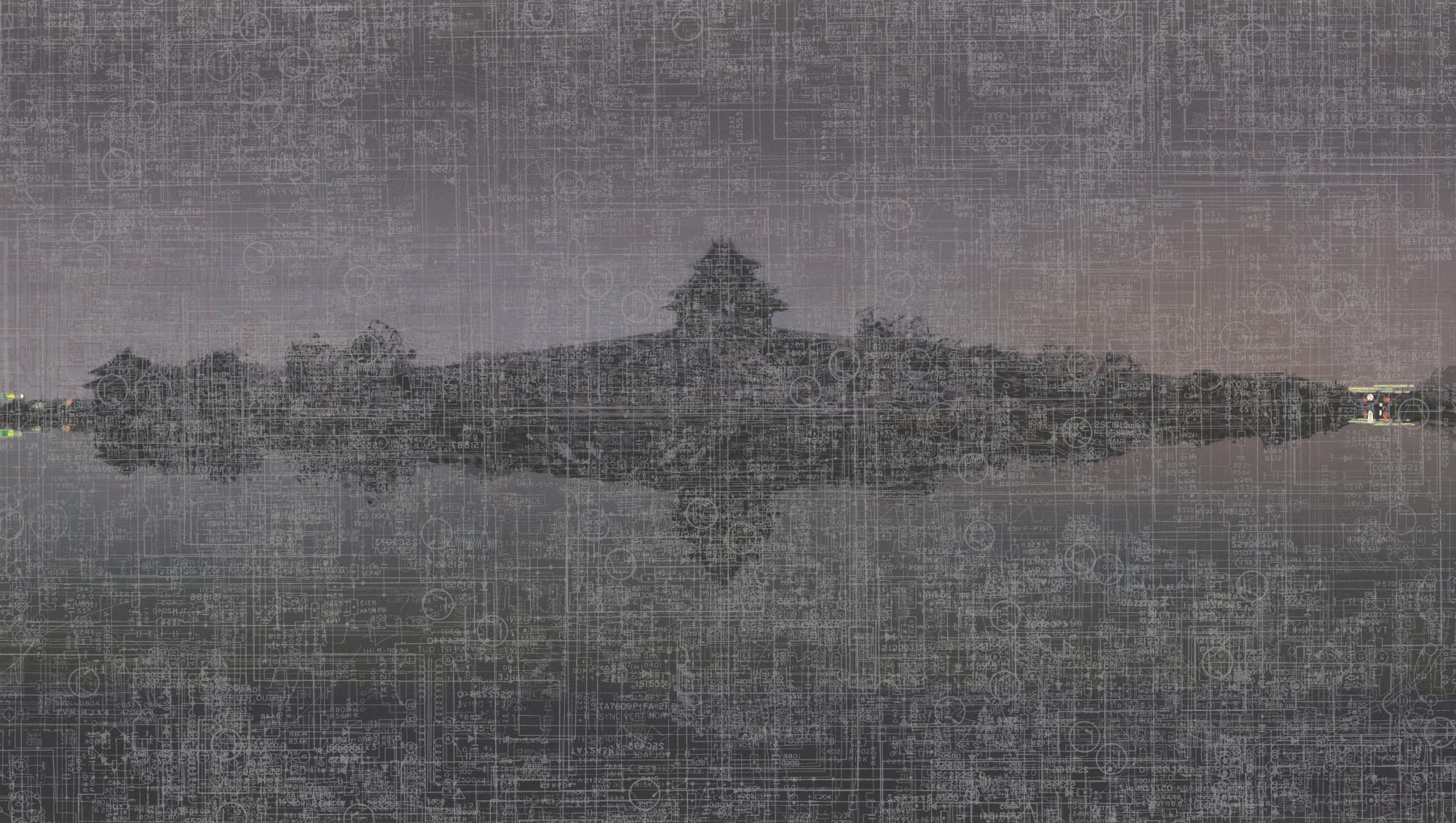 WEN Zhongyan, 07272011 Corner Tower of the Forbidden City (Pre-dawn) (07272011故宫角楼 [凌晨]), 2012