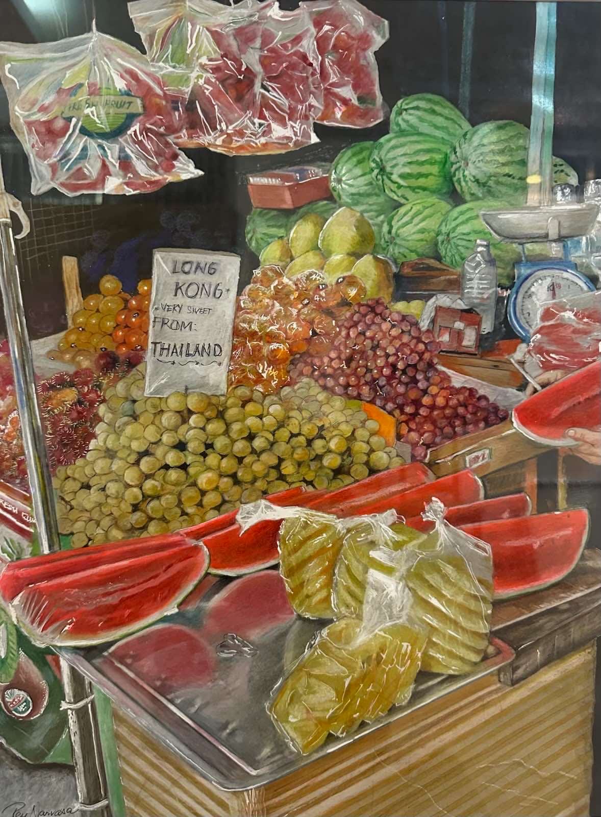 Rey Narvasa, Fruit Stand, 2024