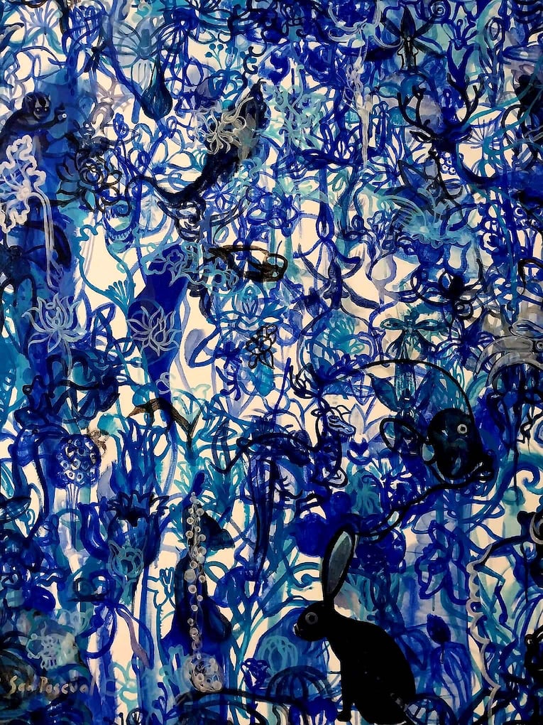 Popo San Pascual, Night (diptych)