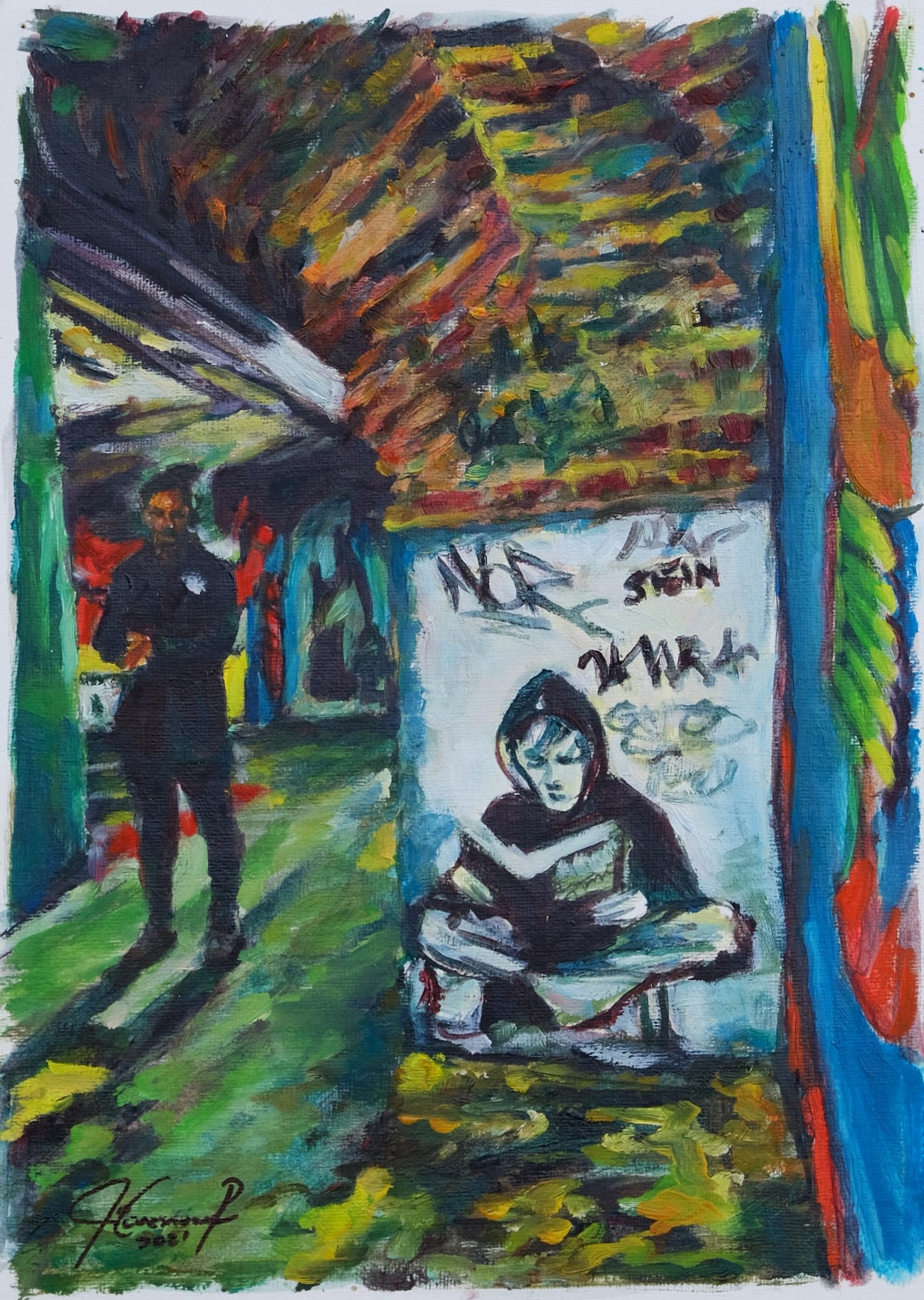 Isabel Echevarria, GRAFITTI TUNNEL (La Tabacalera, Madrid), 2023