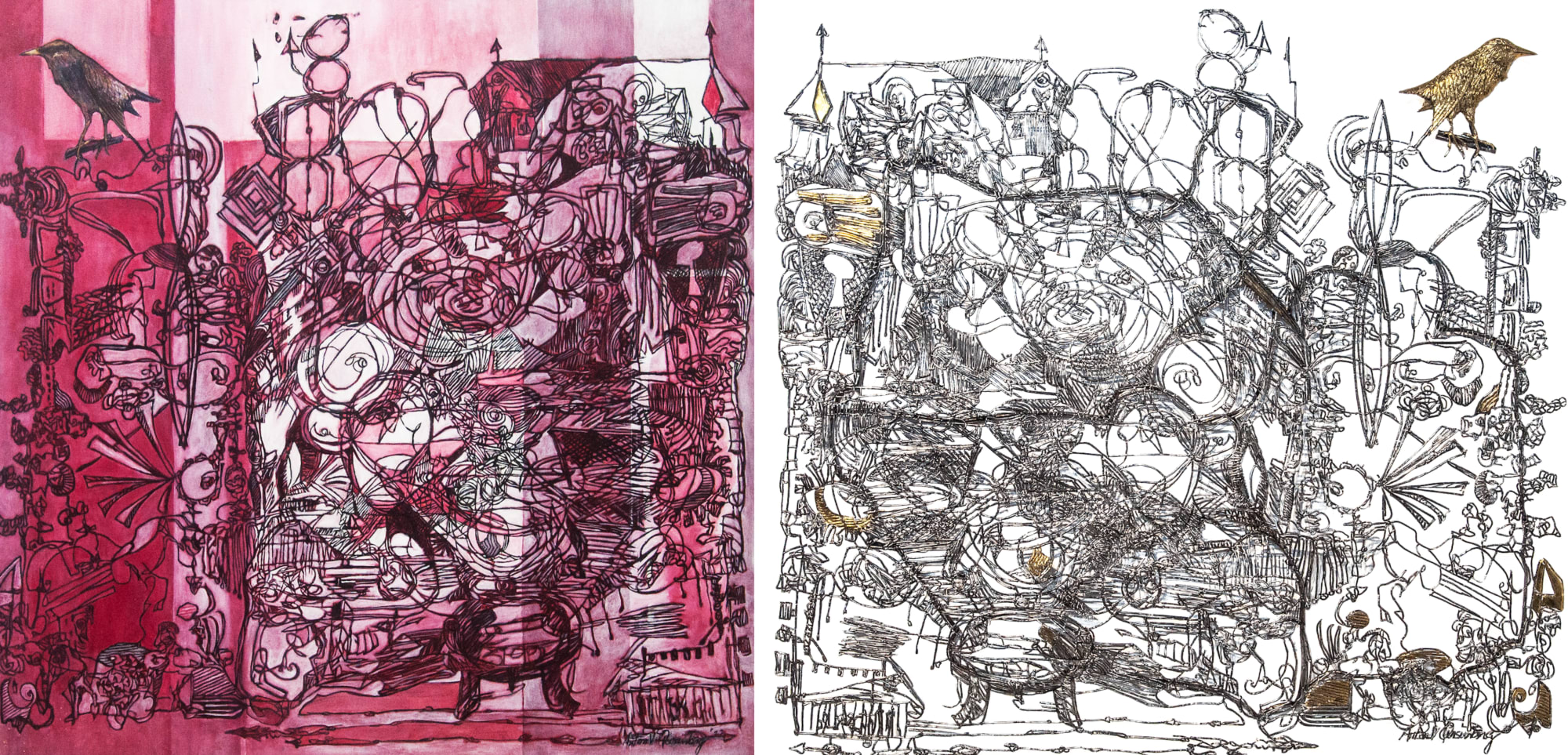 Anton Quisumbing, Startling's Trove (painting and sculpture), 2022