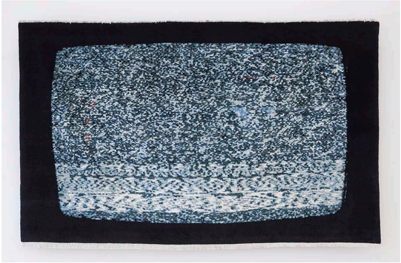 Nicholas Galanin, White Noise, American Prayer Rug, 2020