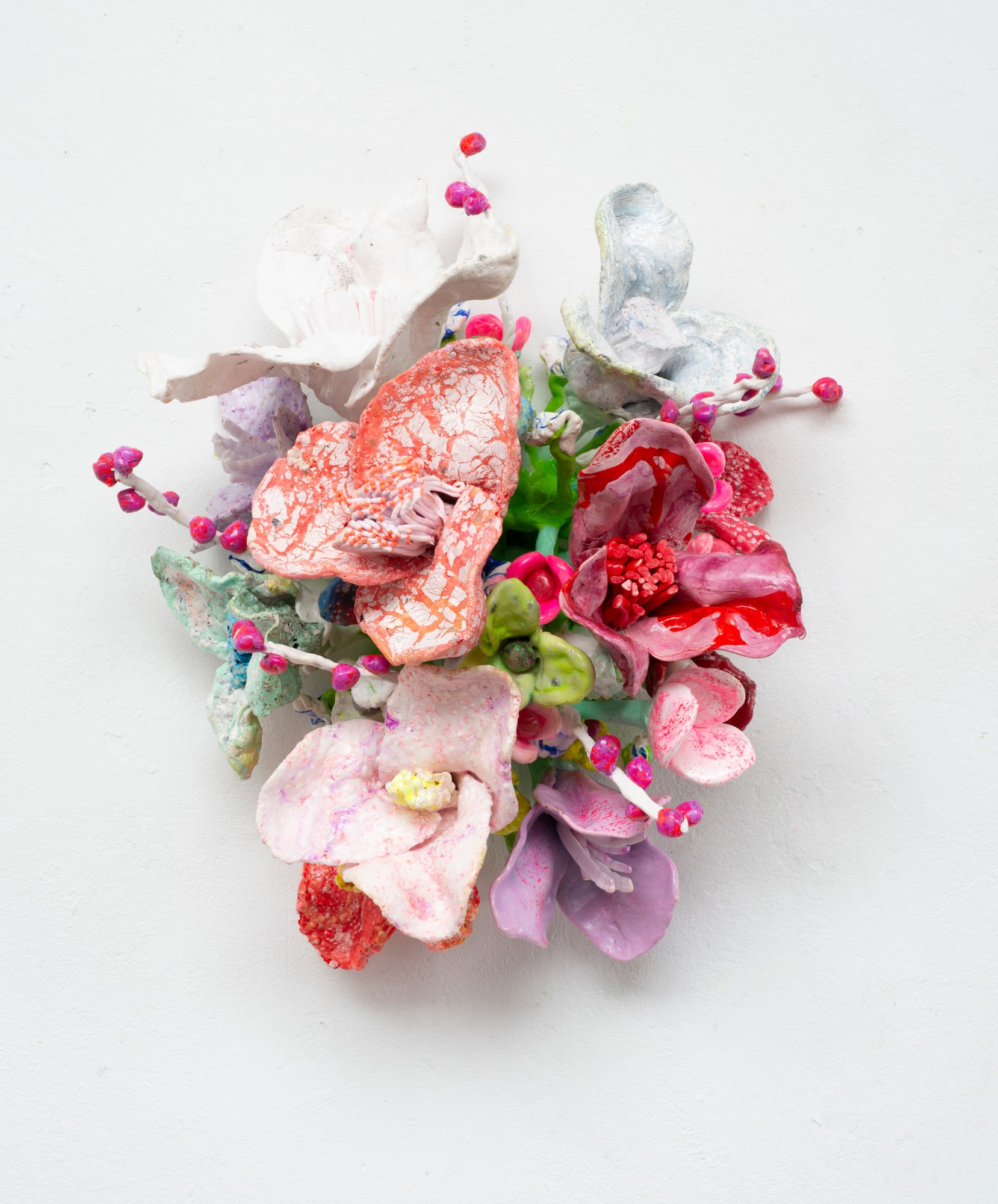 Stefan Gross, 7 Flower Bonanza rose on green