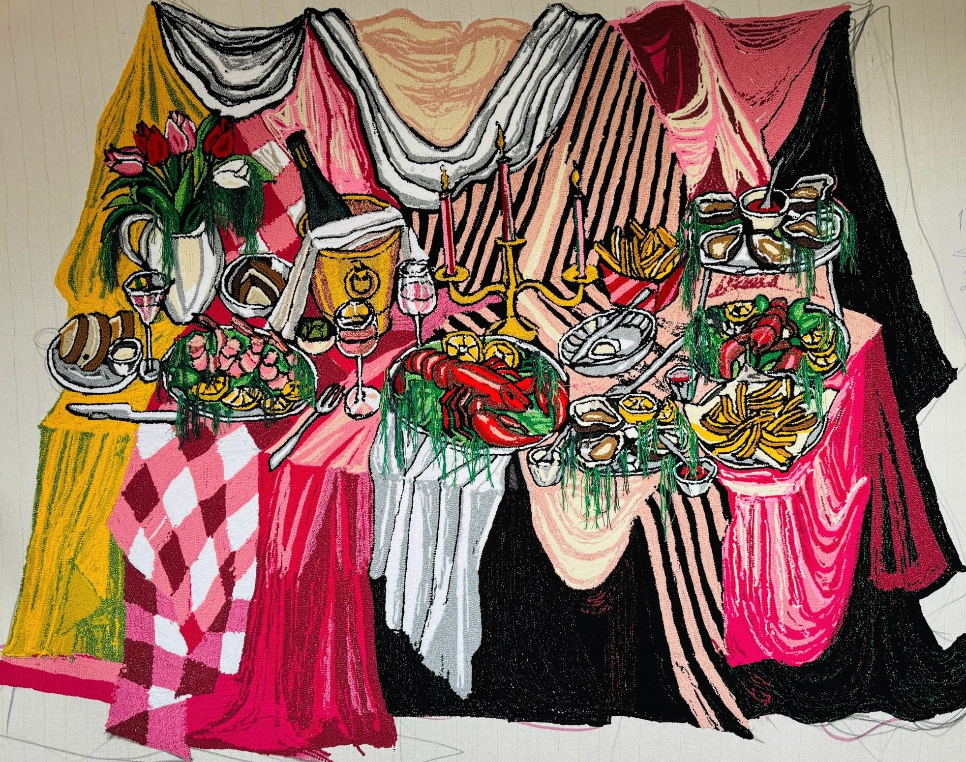 Julia Kiryanova, Still life with sea food