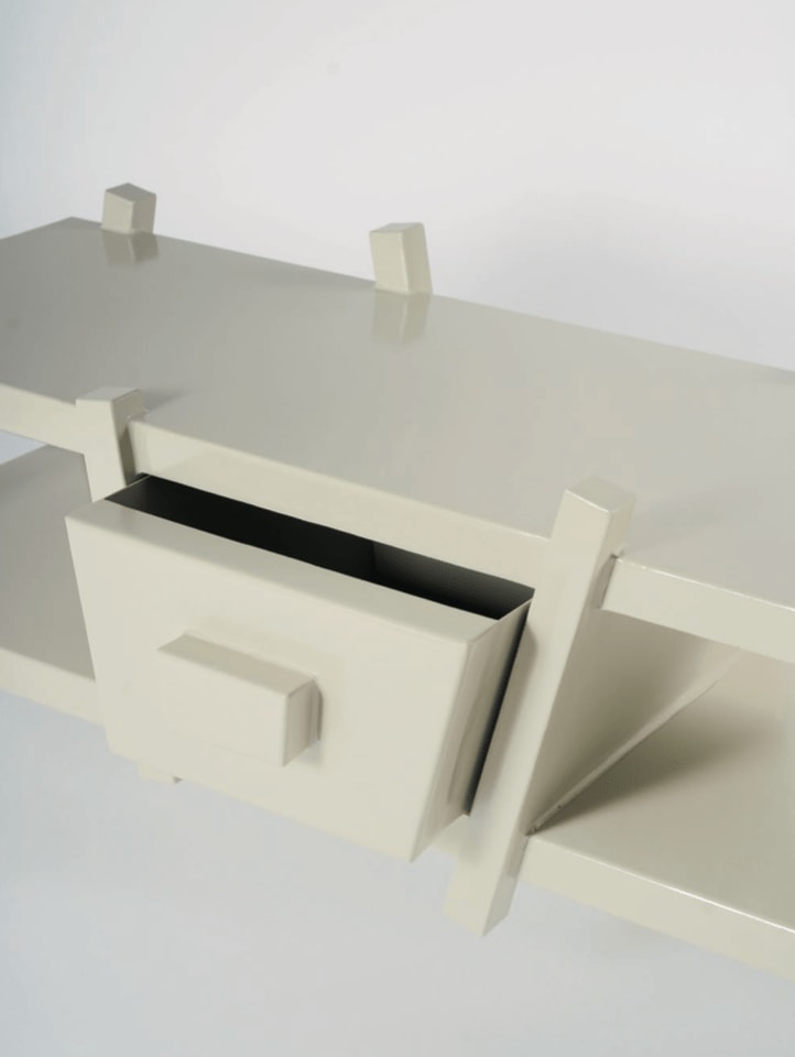 Dirk Duif, 2 faces cabinet white