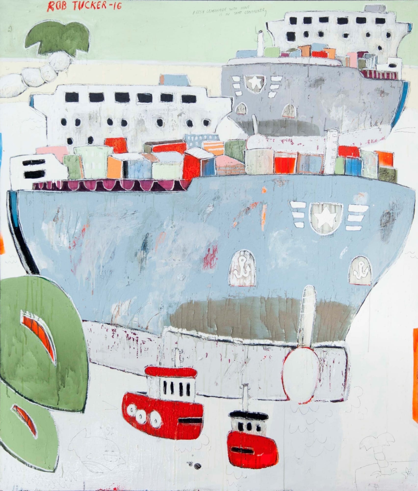 Rob Tucker, Fresh Lemonade With Mint In That Container, 2016