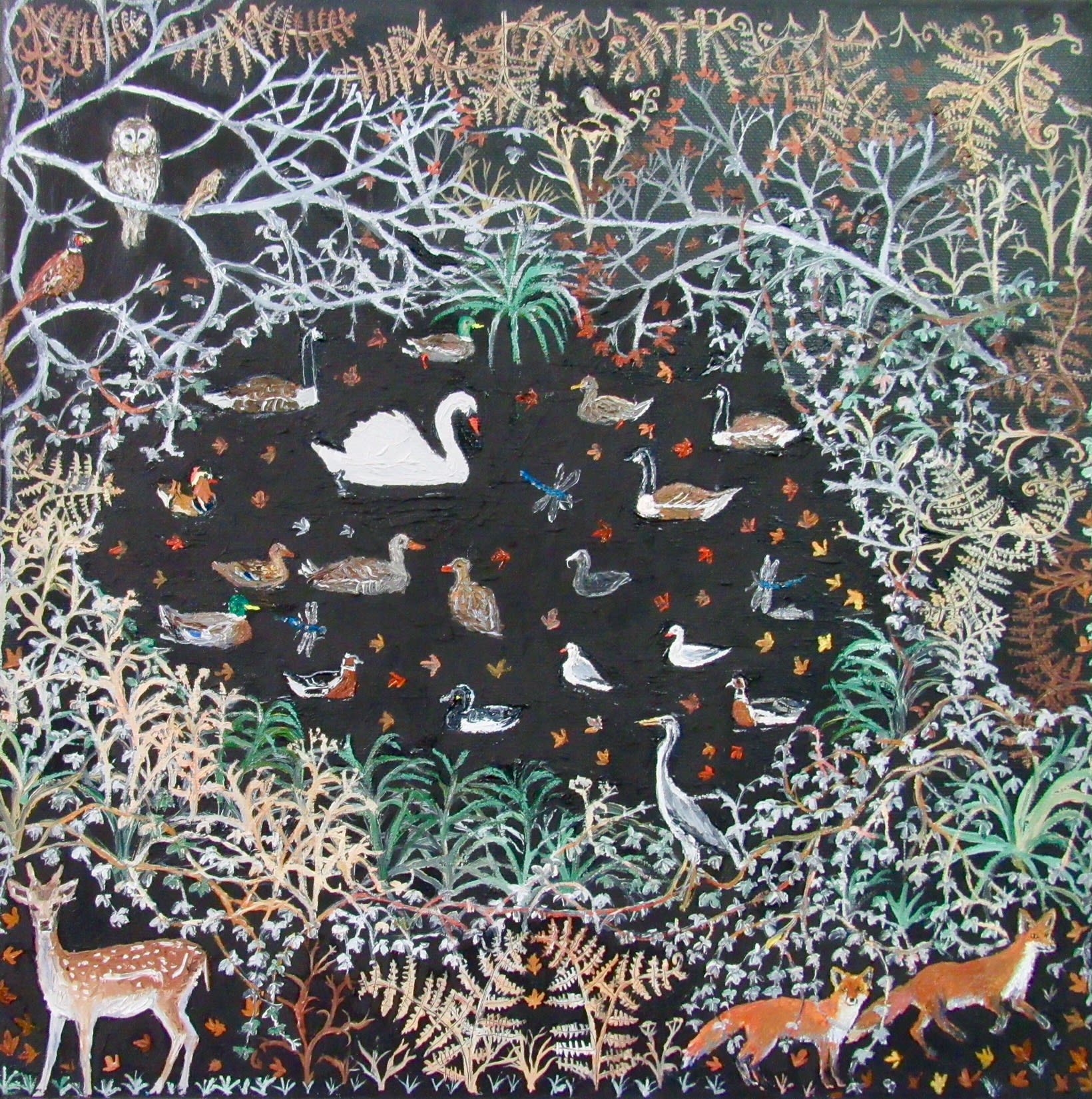 Emma Haworth, Swan and Dragonfly, 2017