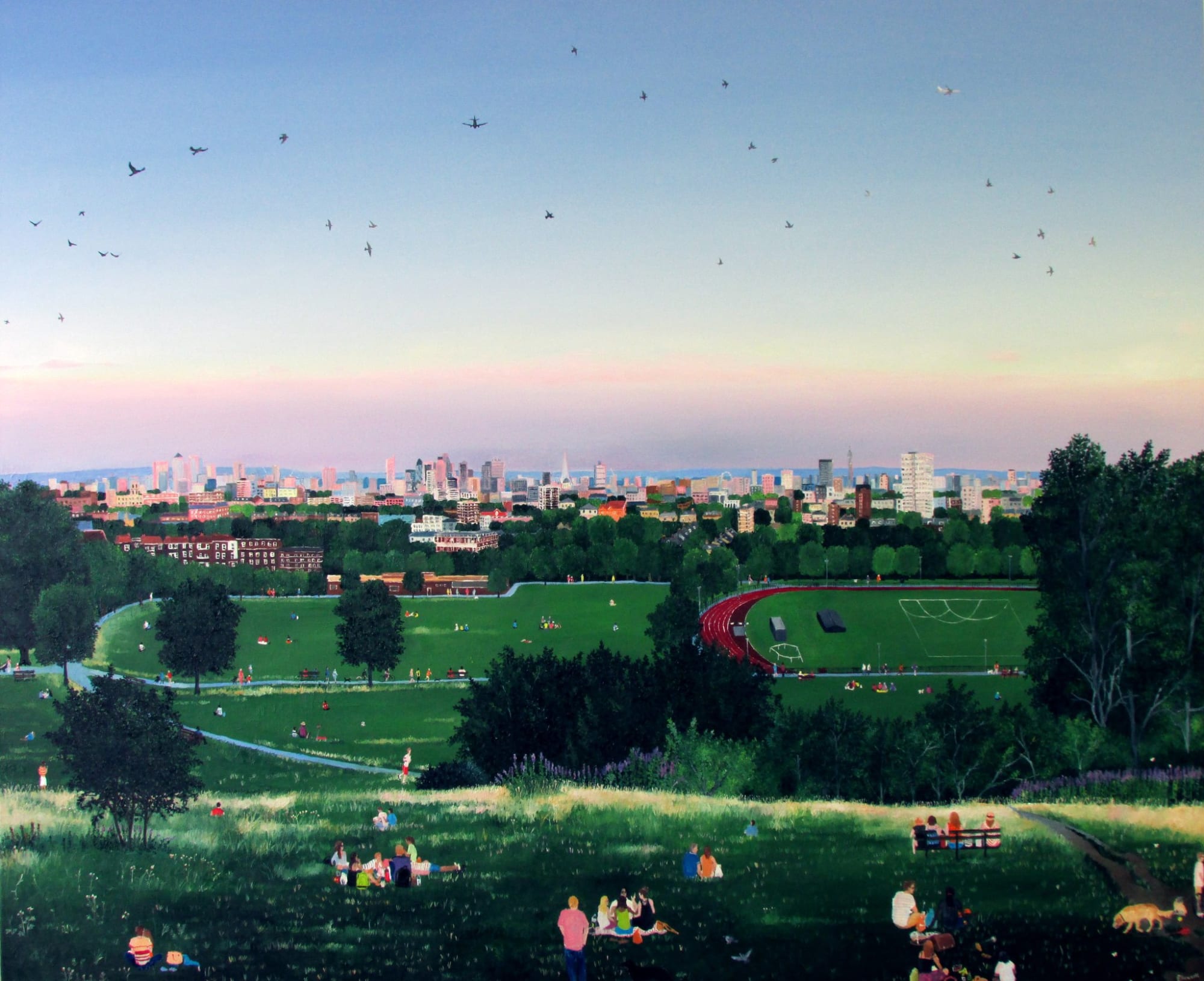 Emma Haworth, Hampstead Heath Summer Evening, 2013