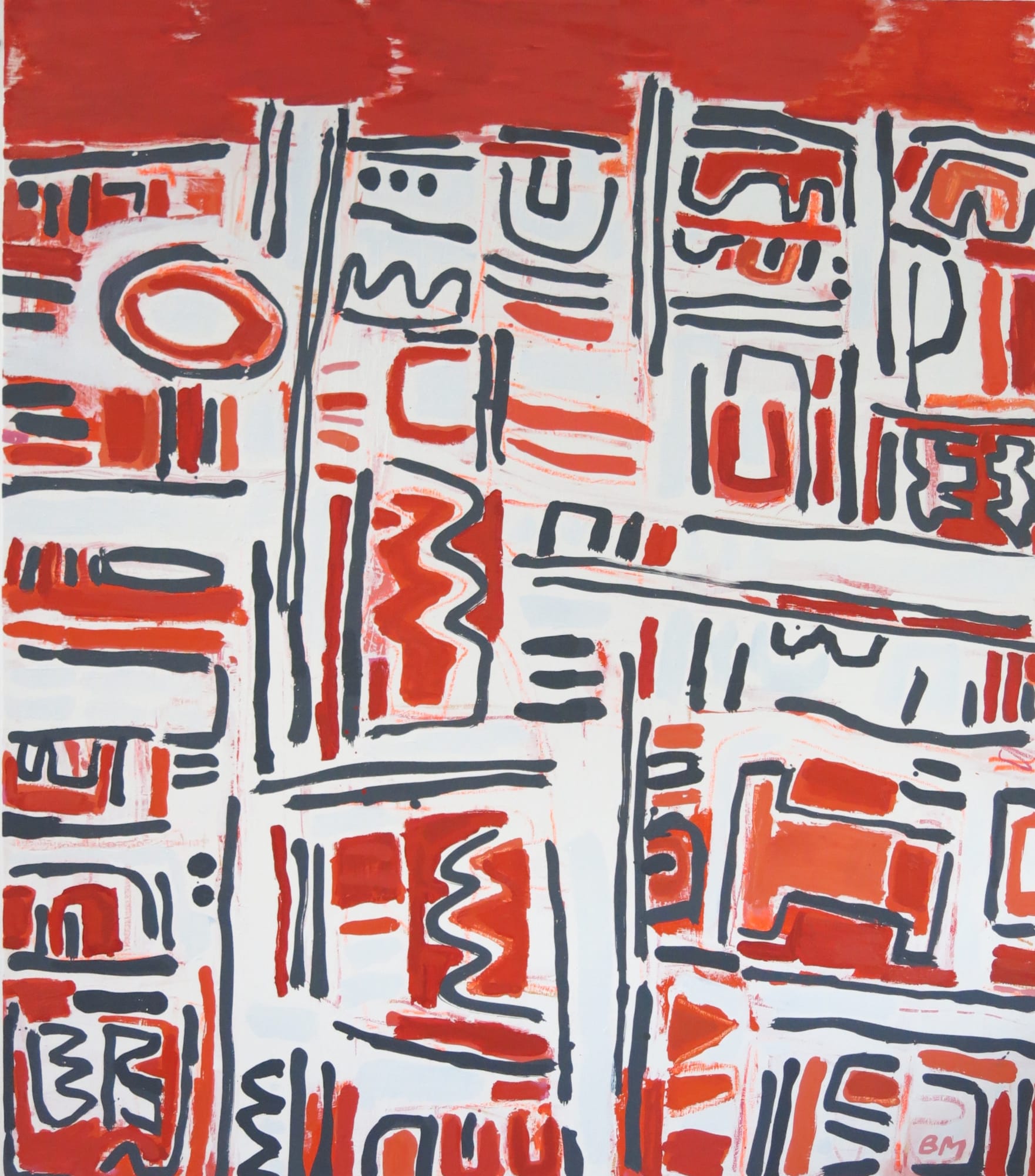 Barbara MacFarlane, London Streets Orange, 2017