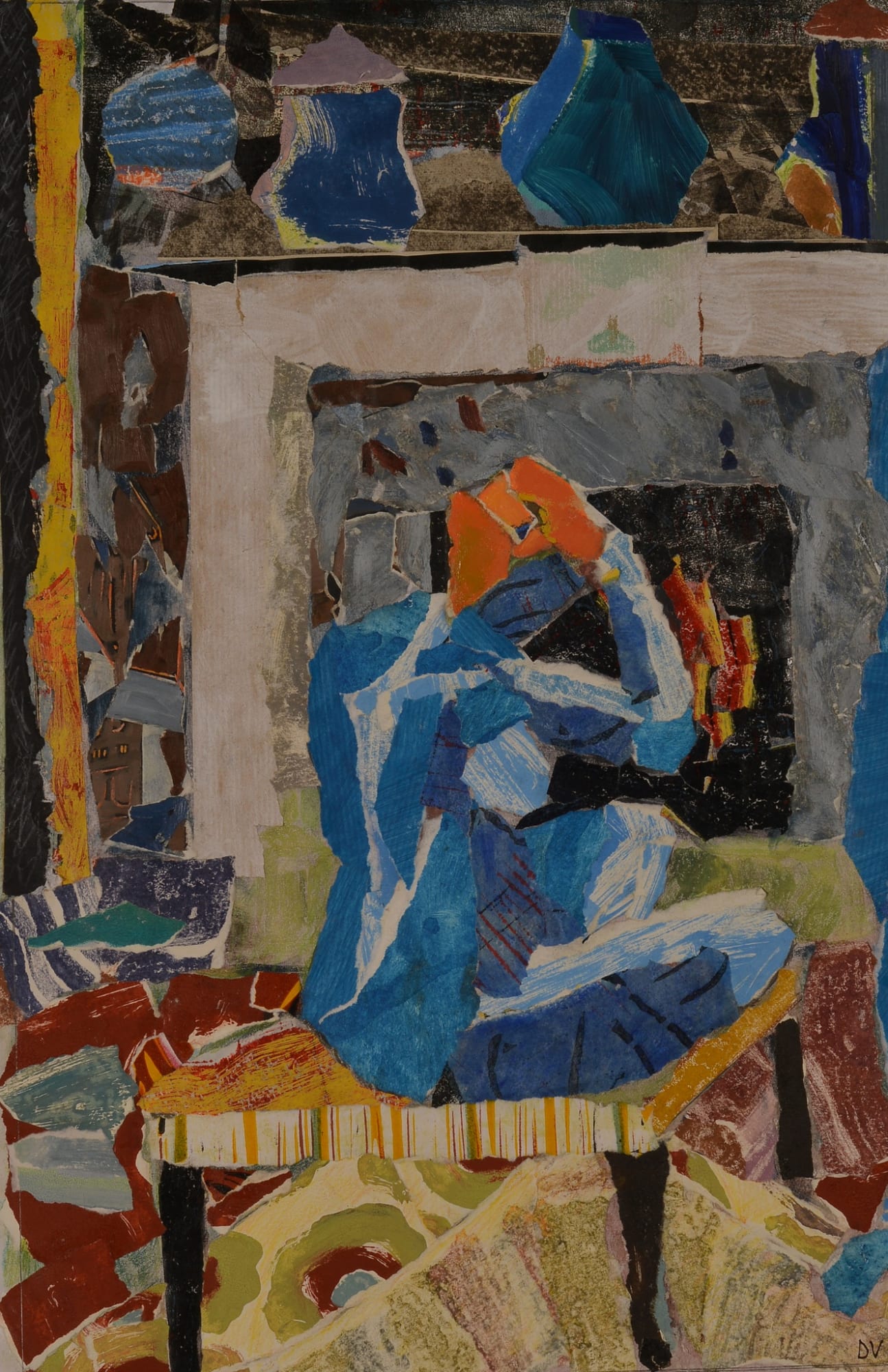 Dione Verulam, Granny drying by the fire, 2014