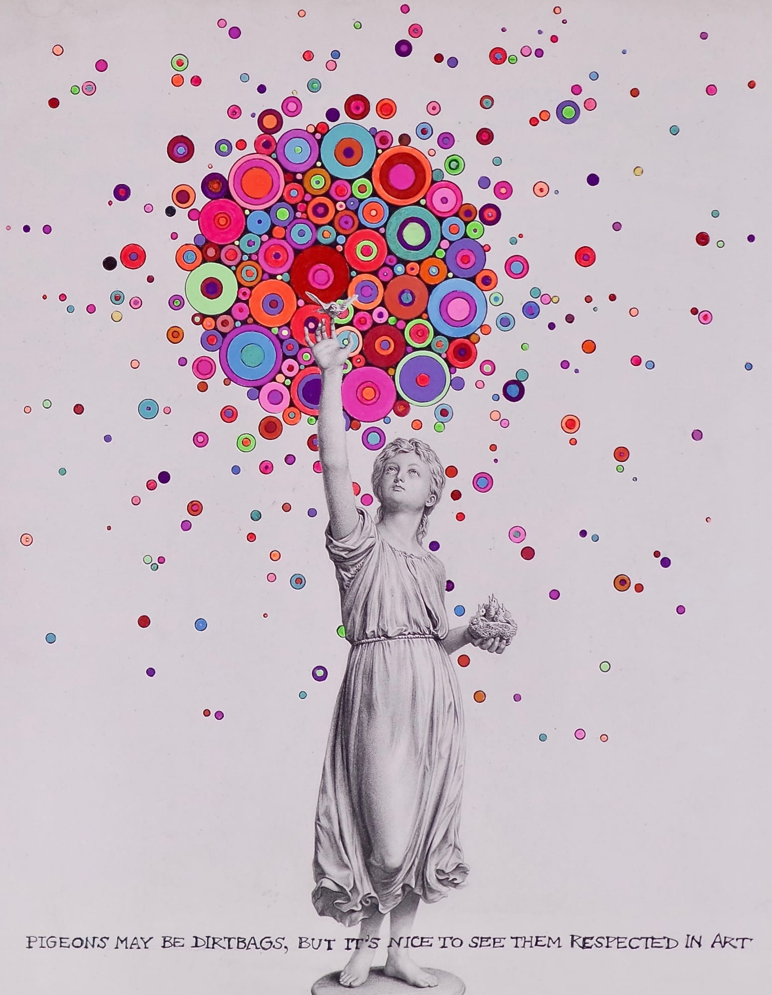 Liza Campbell, Pigeons Might be Dirtbags, but it's Nice to See Them Respected in Art.