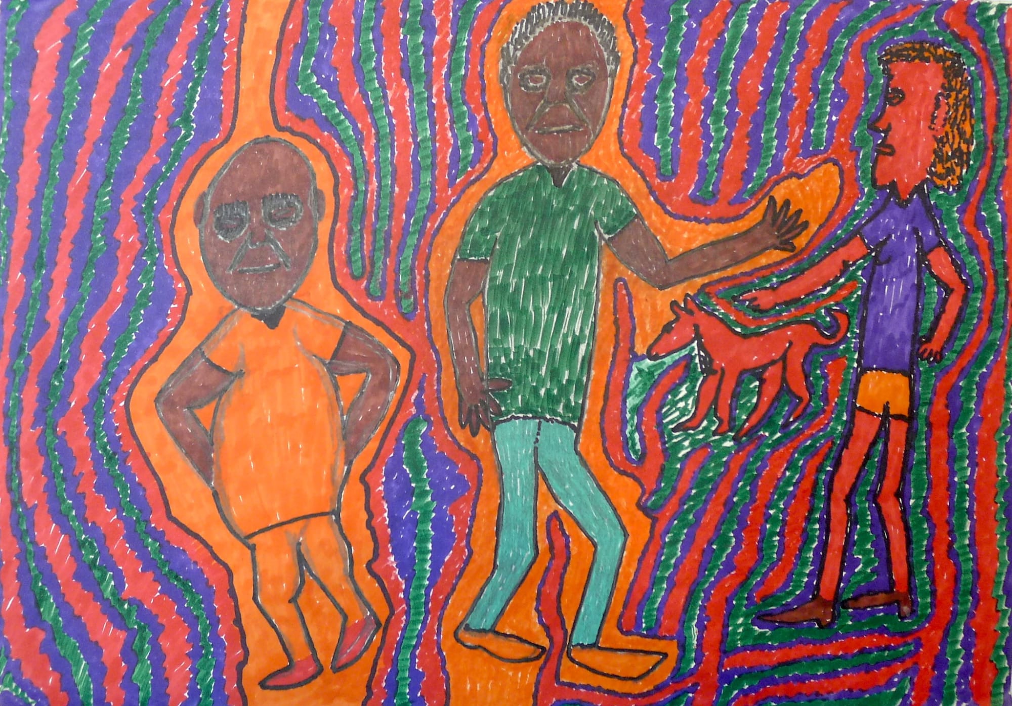 Jimmy Pike, Jimmy and Pat with a friend