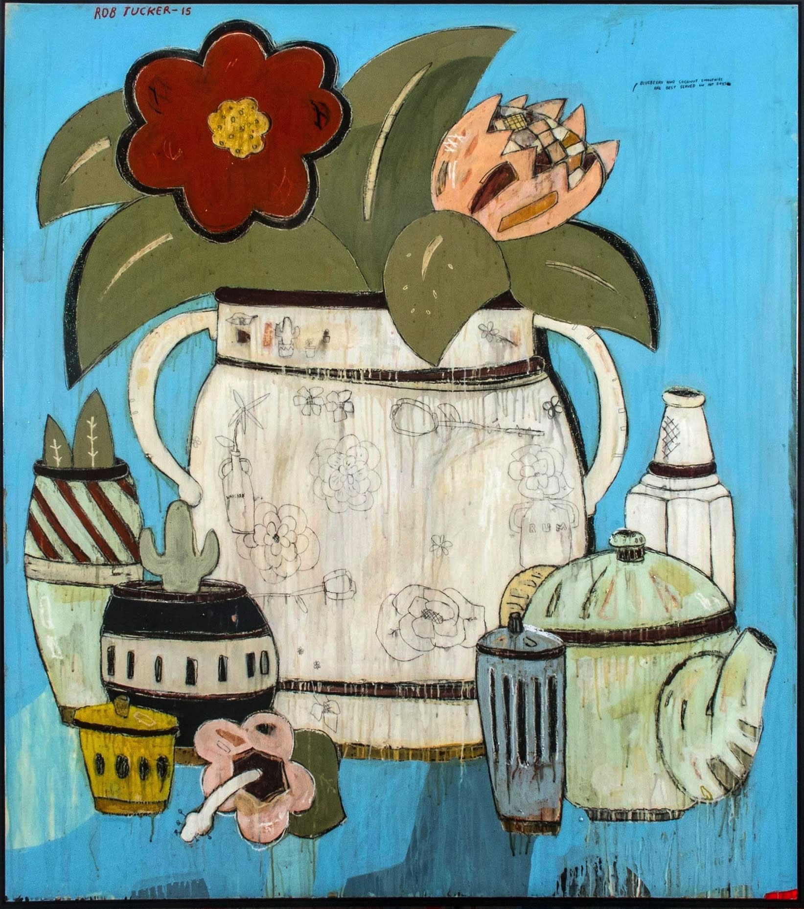 Rob Tucker, Blueberry And Coconut Smoothies Are Best Served On Hot Days, 2015