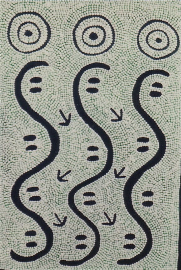Nancy Nangala Watson , Water (Ngapa)/Turkey Dreaming, 1991