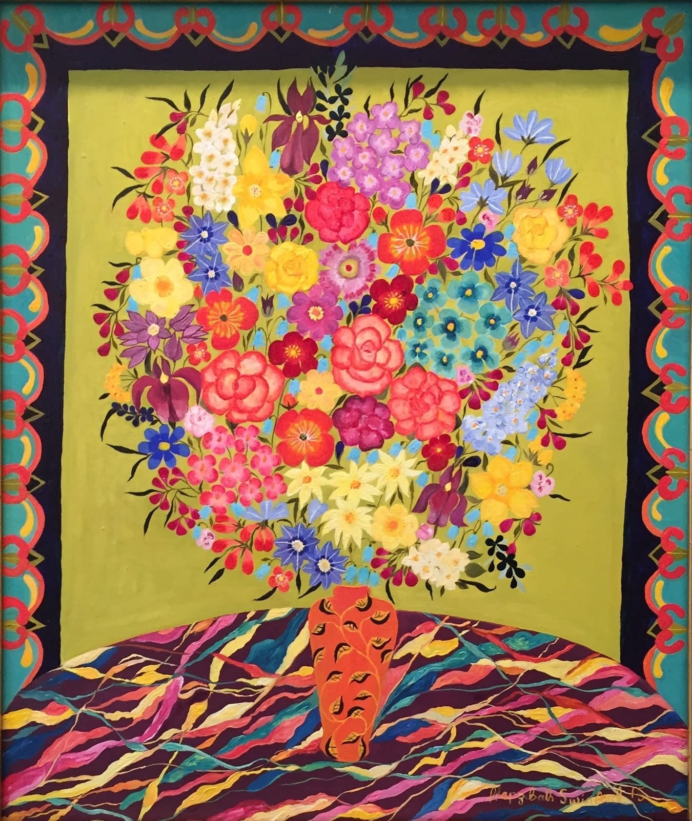 Hepzibah Swinford, Herbacious Flowers, 2015