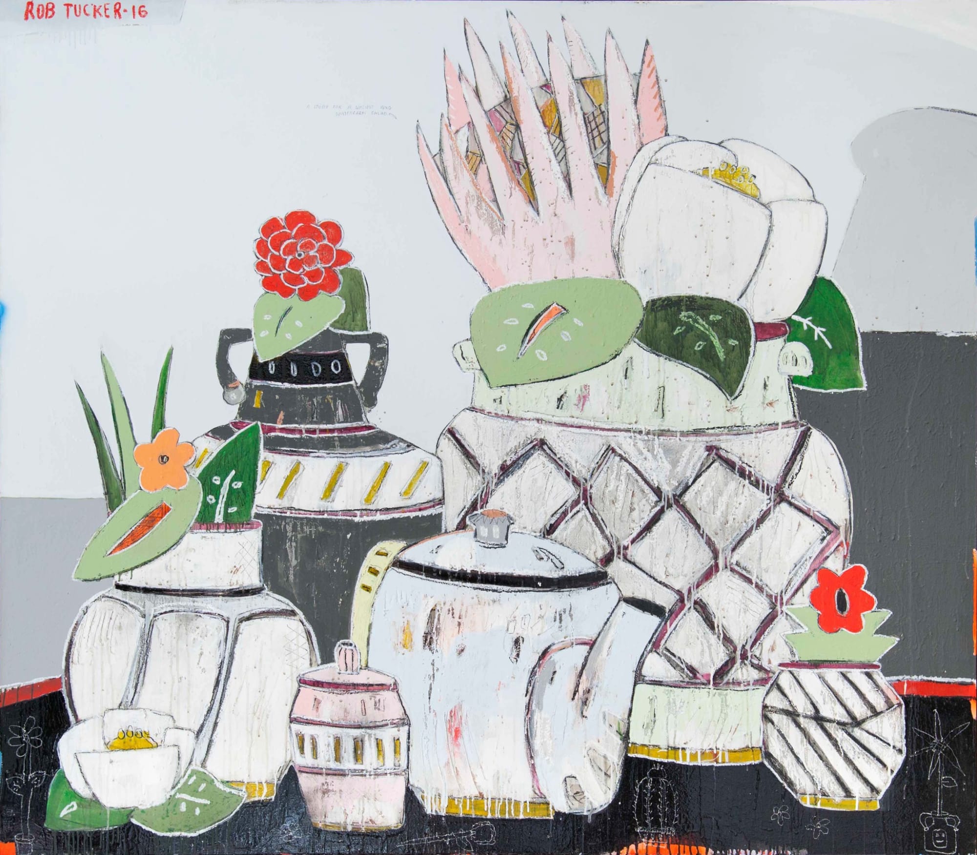 Rob Tucker, A Study For A Walnut And Watercress Salad, 2016