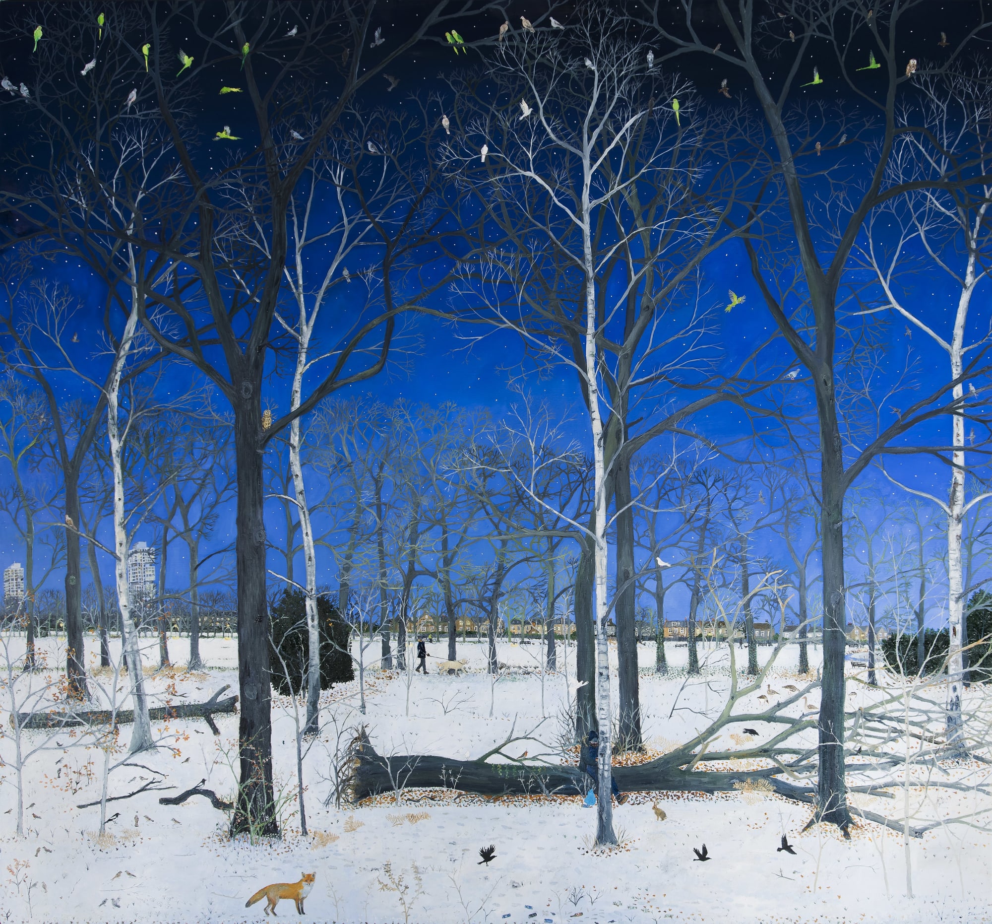 Emma Haworth, Snowy Wood, 2017