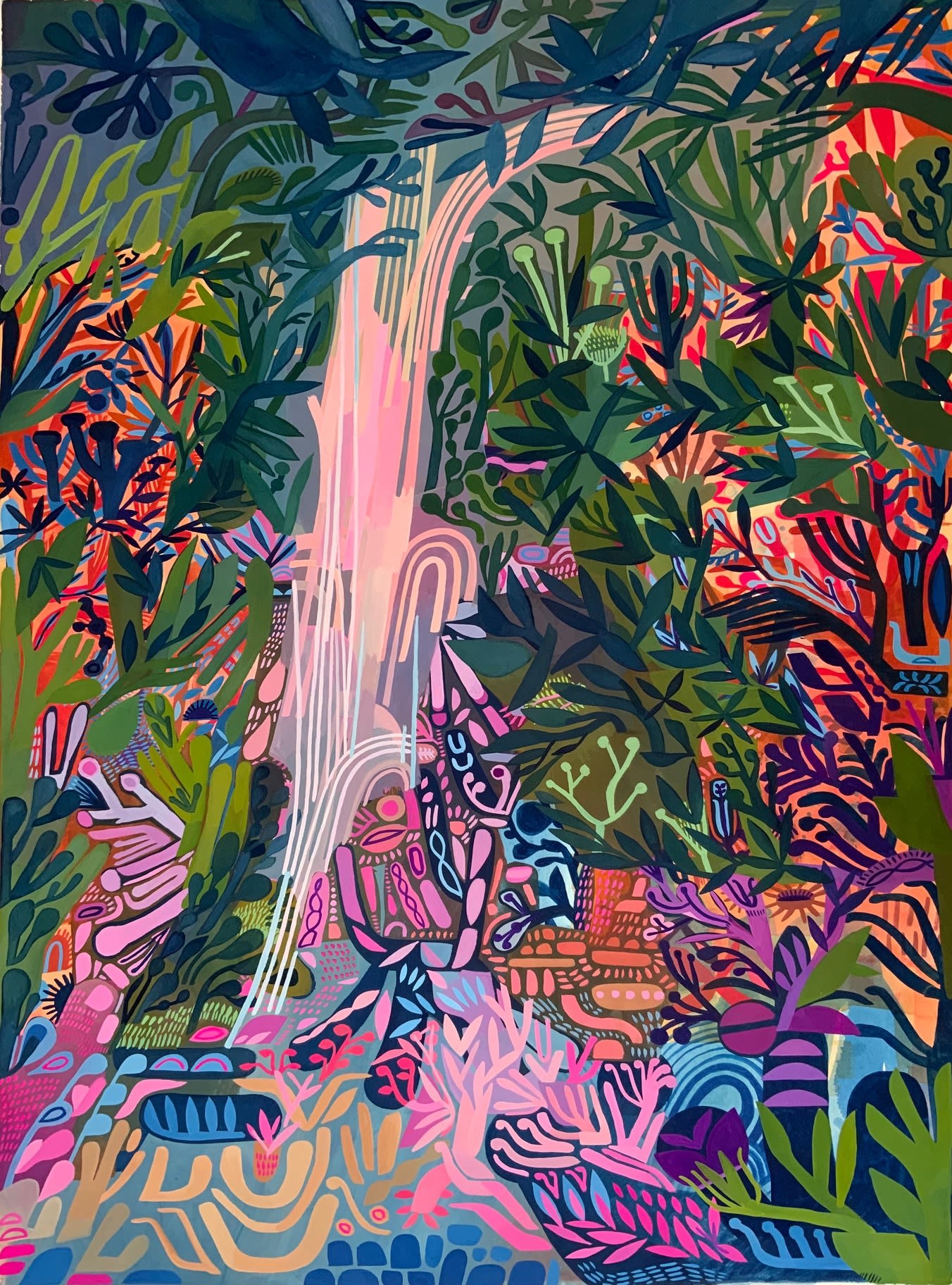 Ashley Amery, Woven Waterfall, 2023