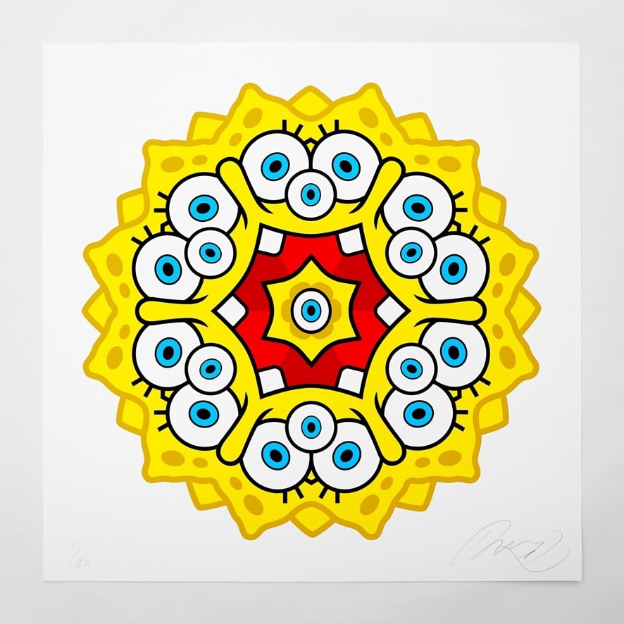 James Lewis, Sponge Print (Framed), 2023