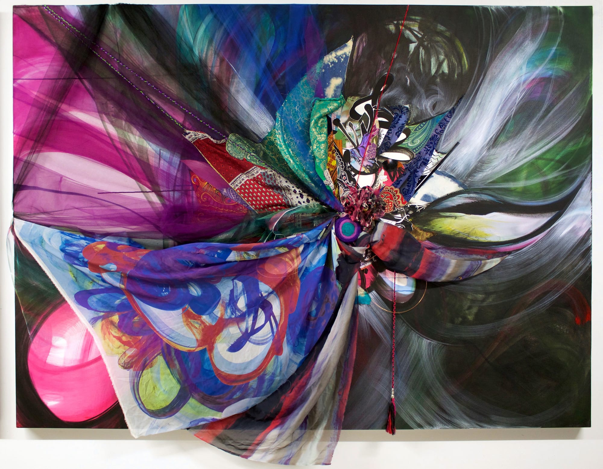 Shinique Smith, Beyond beneath Lilacs, 2016