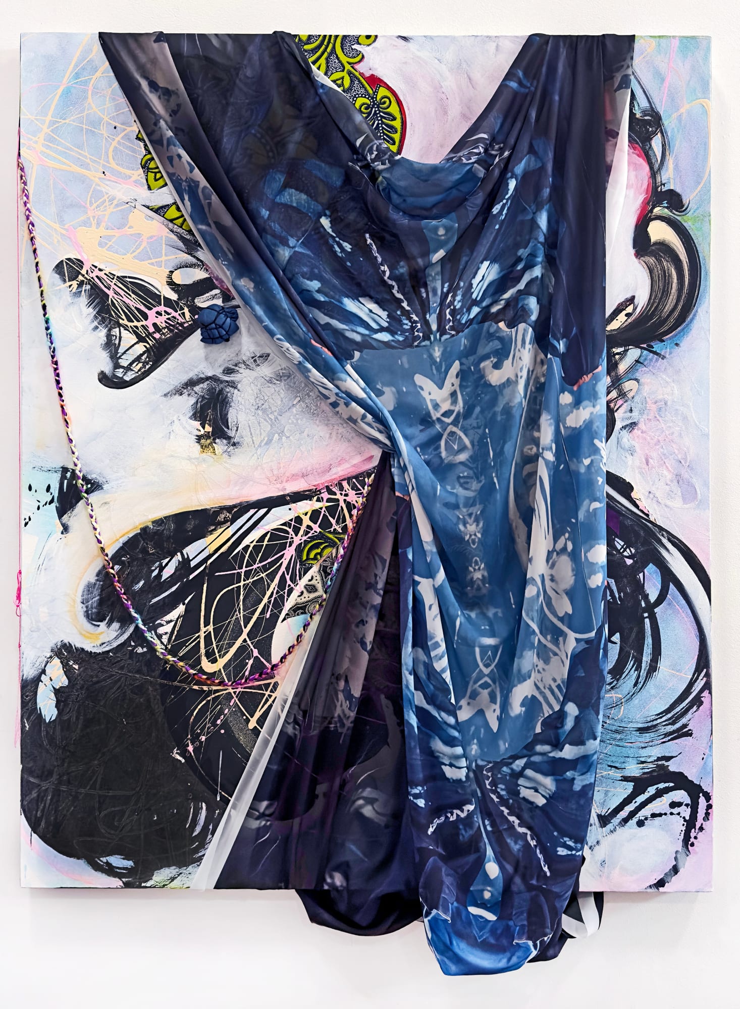 Shinique Smith, Beneath the Veil, 2025