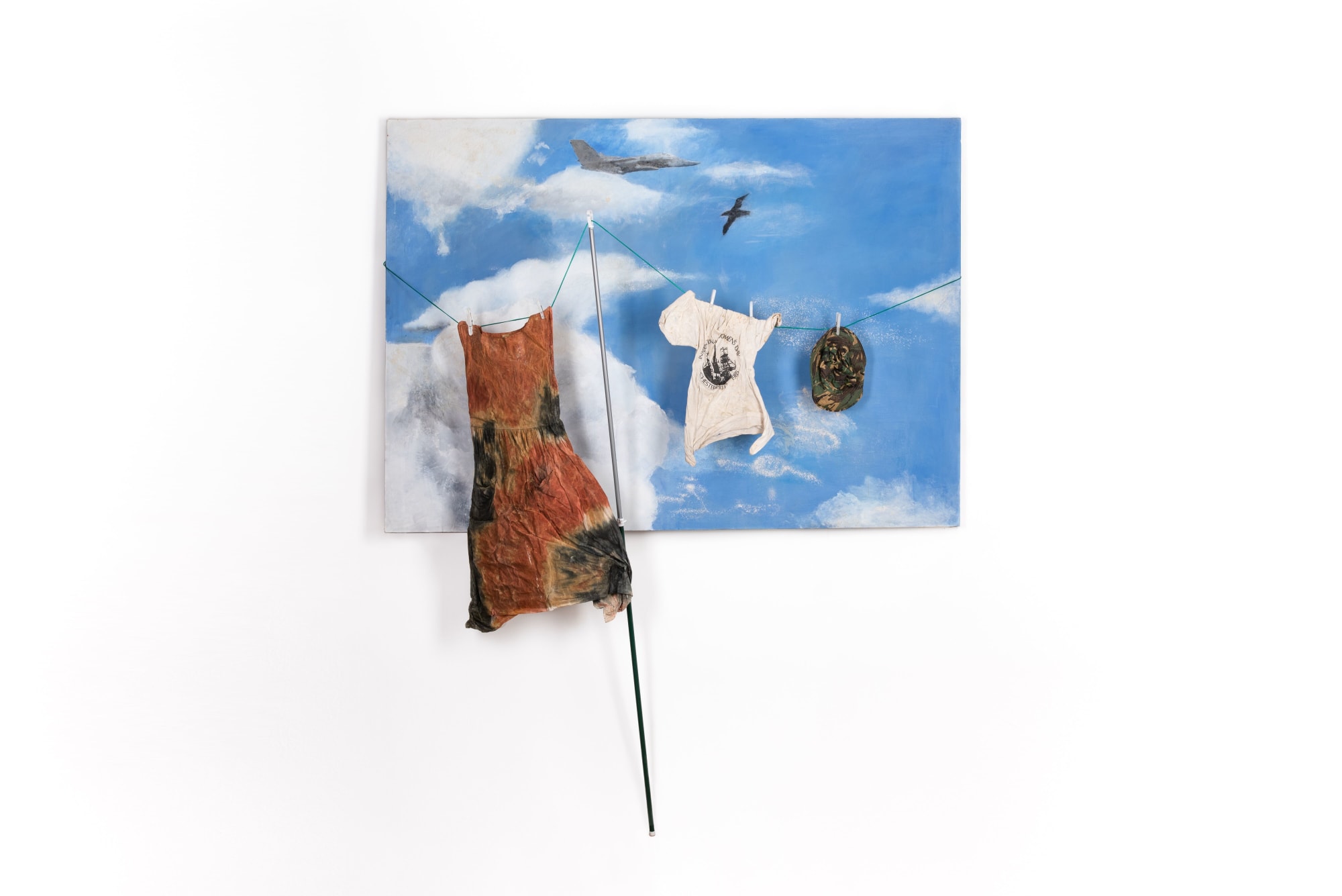 Sue ATKINSON, Laundered Air America Plane Flies Over Home , 1986