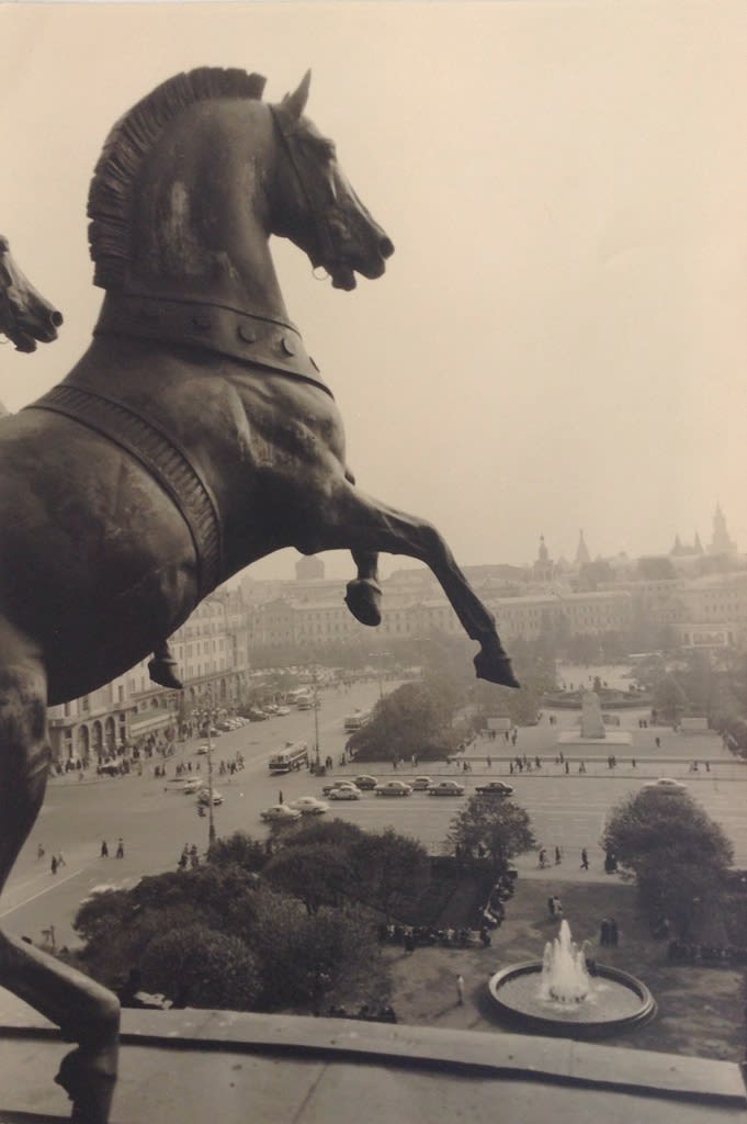 Georgi Zelma, View from the top of the 'Bolshoi Theatre', Moscow, 1950s