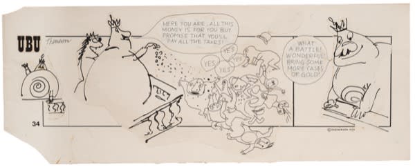 Franciszka THEMERSON, Comic strip 34 (of 90), 1970