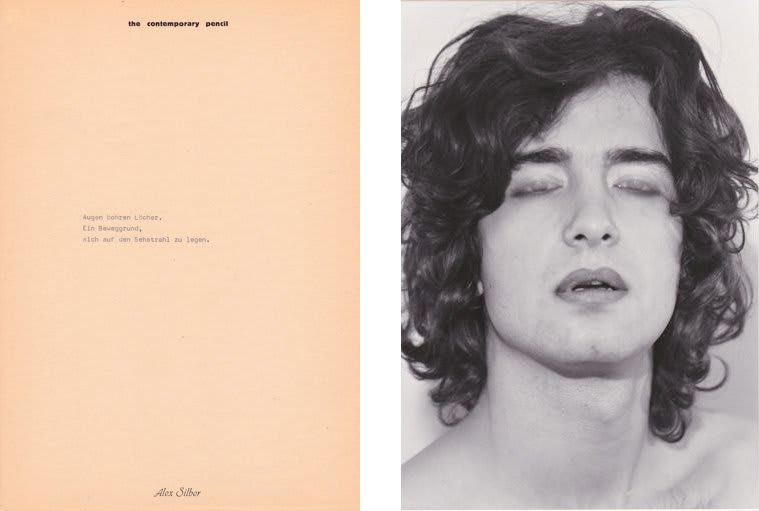 Alex SILBER, Augen bohren Löcher, 1974