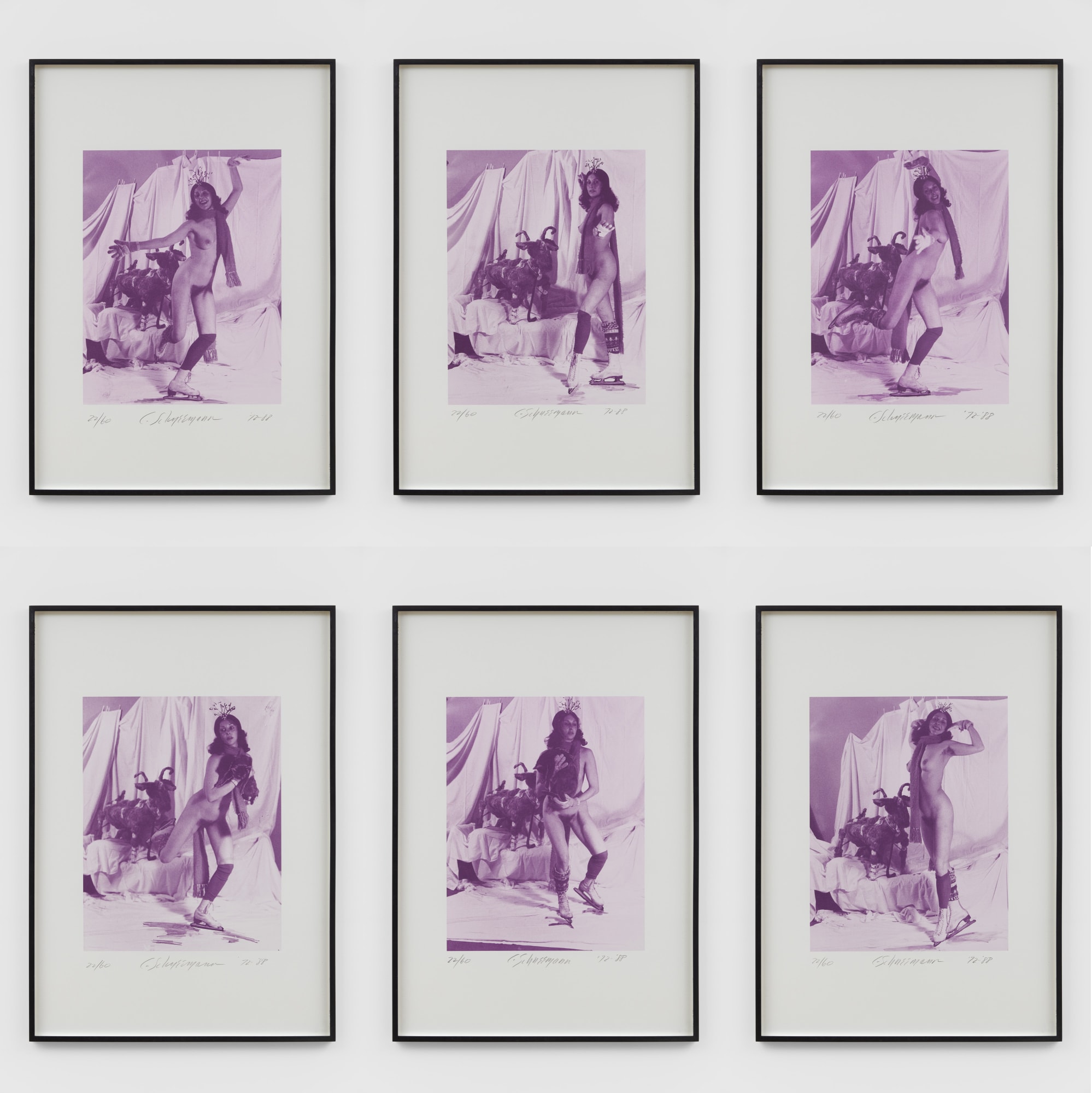 Carolee SCHNEEMANN, Ice Naked Skating, 1972/1988
