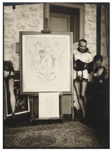 Pierre MOLINIER, Autoportrait: Oh! … Marie, mere de Dieu, 1965