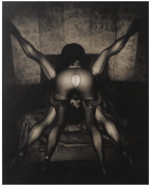 Pierre MOLINIER, Le Festin de Manes, planche 40 du Chaman, 1960