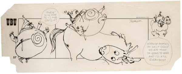 Franciszka THEMERSON, Comic strip 57 (of 90), 1970