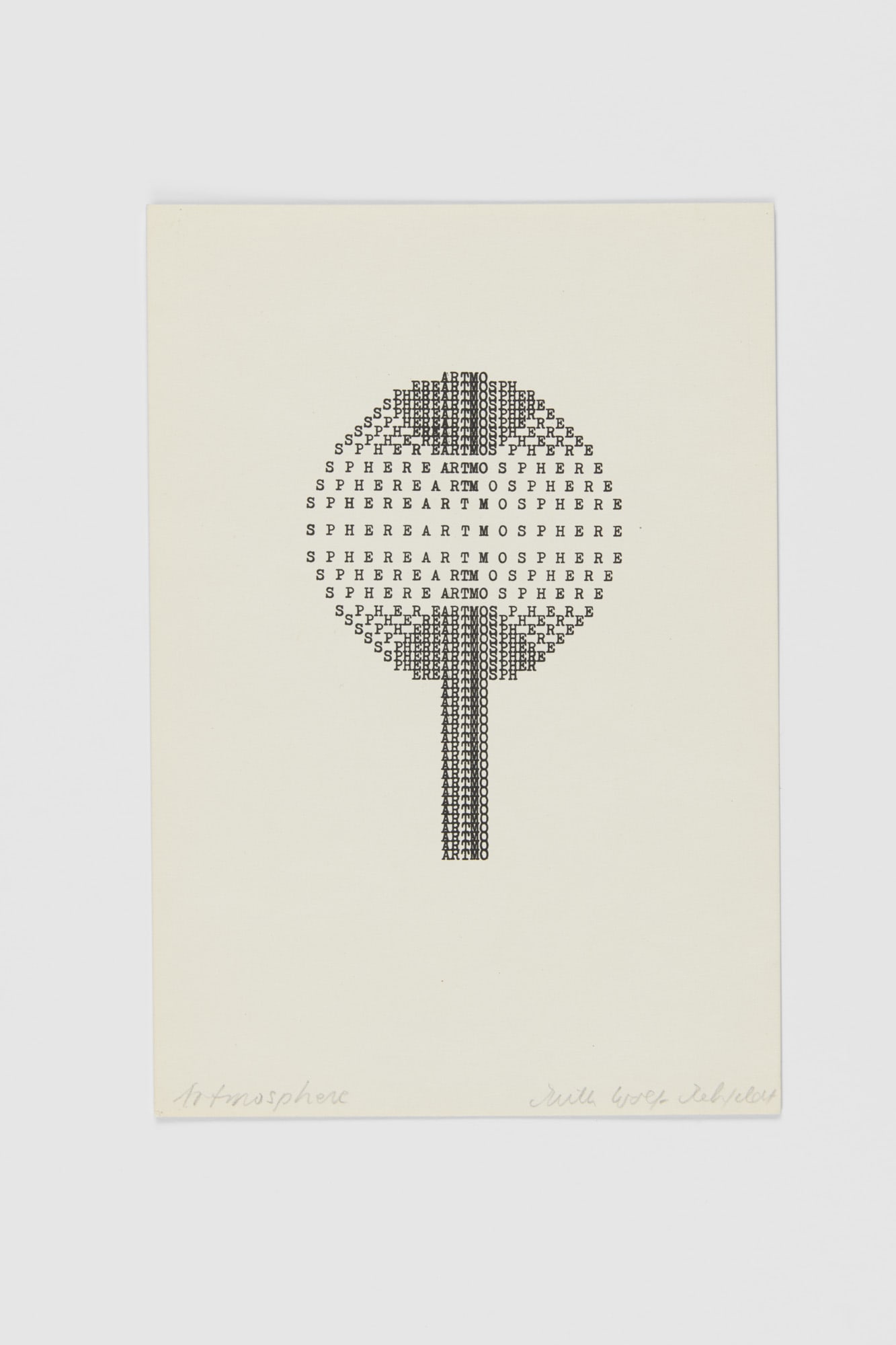Ruth WOLF-REHFELDT, Artmosphere, 1980